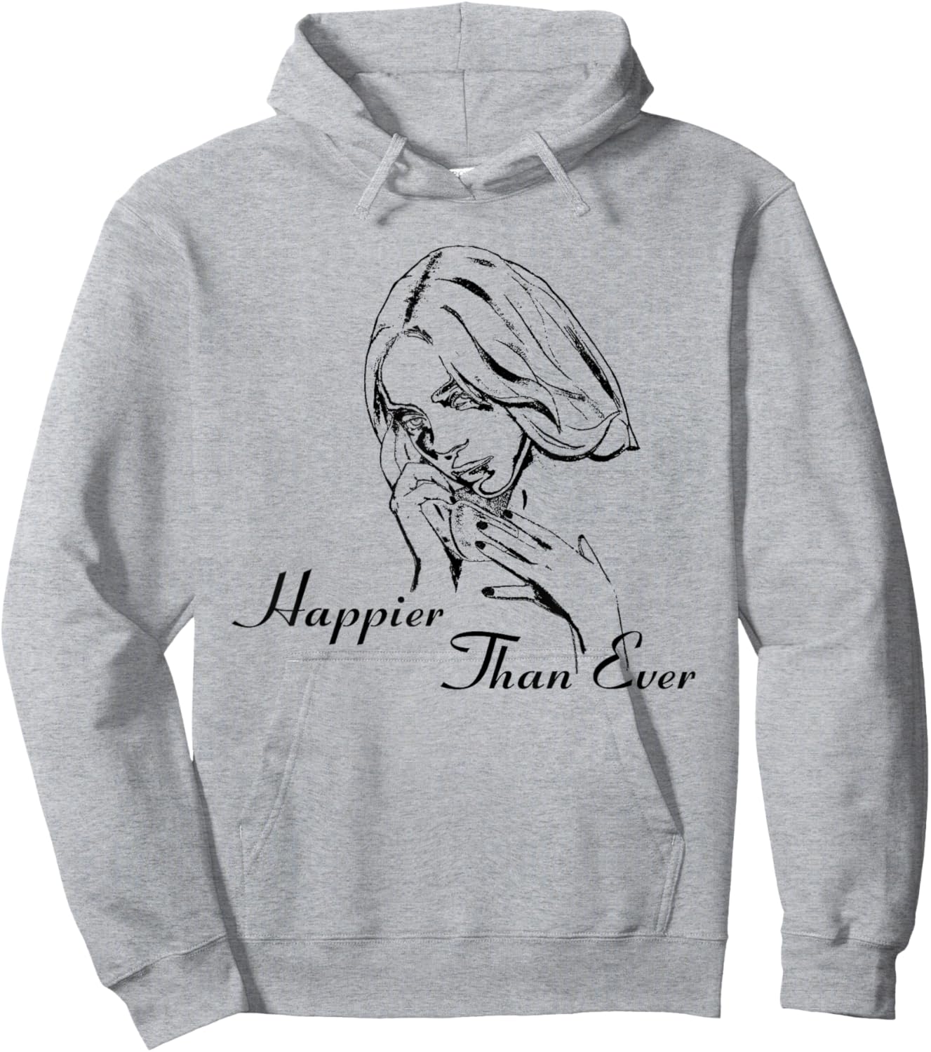 Official Billie Eilish Happier Than Ever White Hoodie - Hoodie | Ash