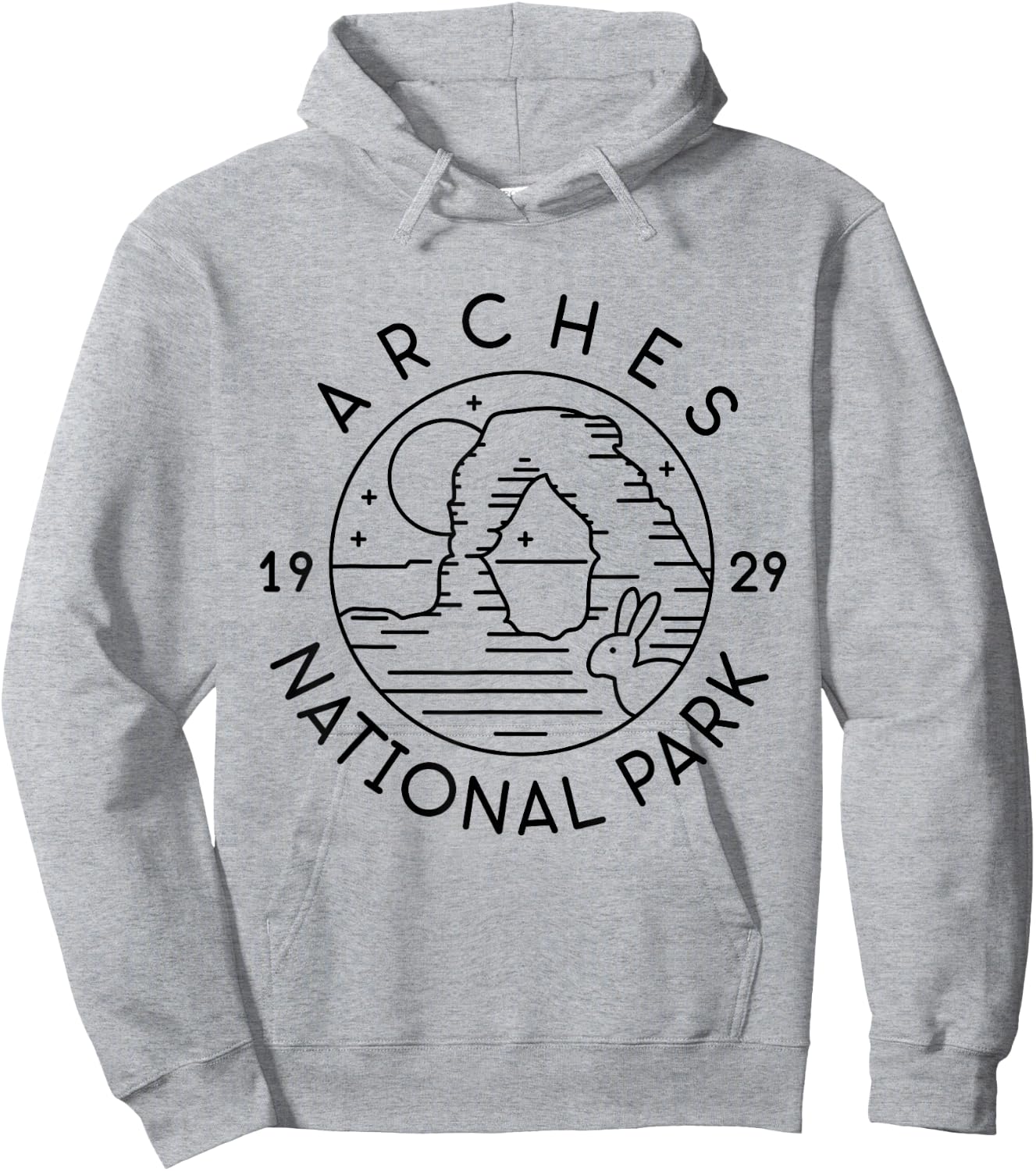 Arches National Park 1929 Moab Utah Hoodie - Hoodie | Ash