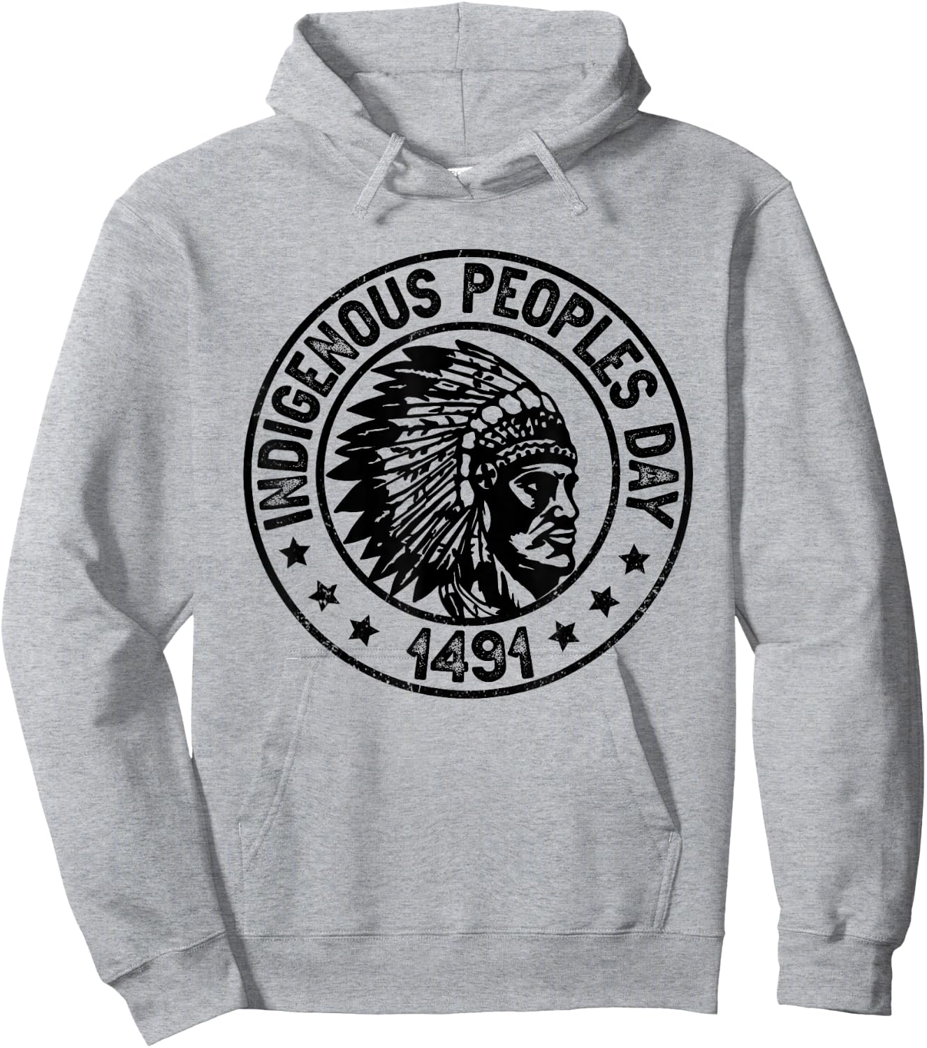 Indigenous Peoples Day Native American Heritage Indian Pride Hoodie - Hoodie | Ash