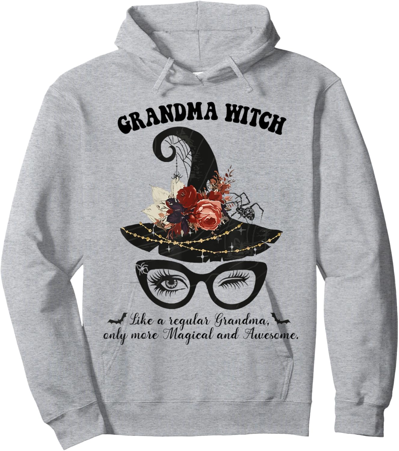 Magical Grandma Witch - Awesome Halloween Witchy Grandma Hoodie - Hoodie | Ash