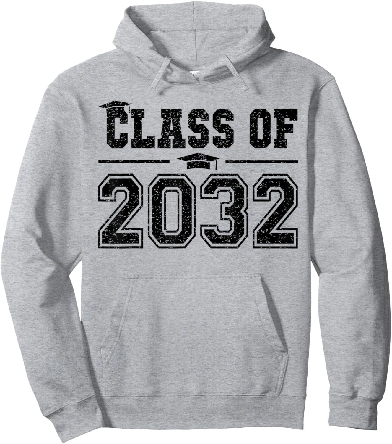 Class of 2032 Grow With Me Graduation First Day of School Hoodie - Hoodie | Ash
