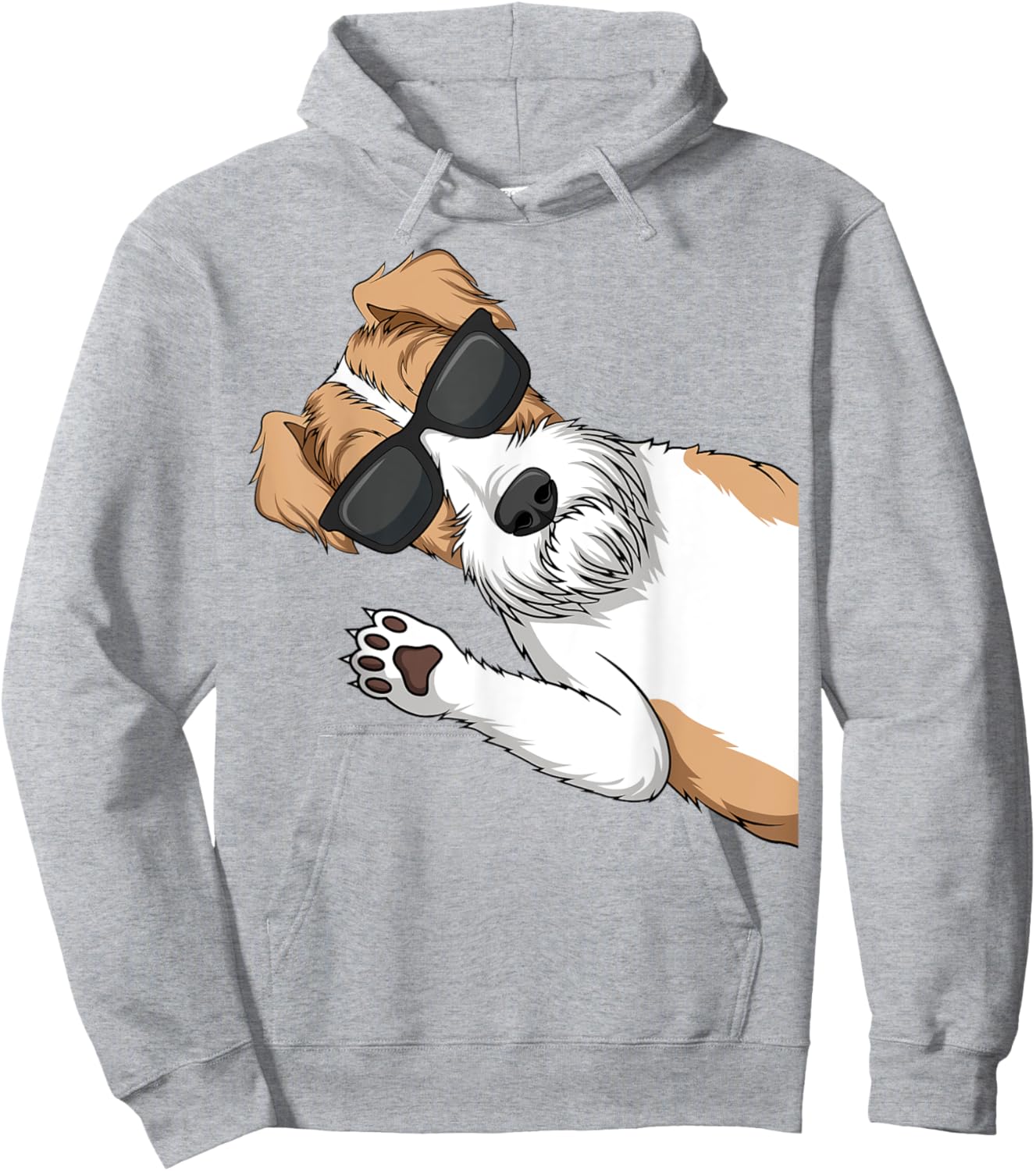 Fox Terrier Dog Hoodie - Hoodie | Ash