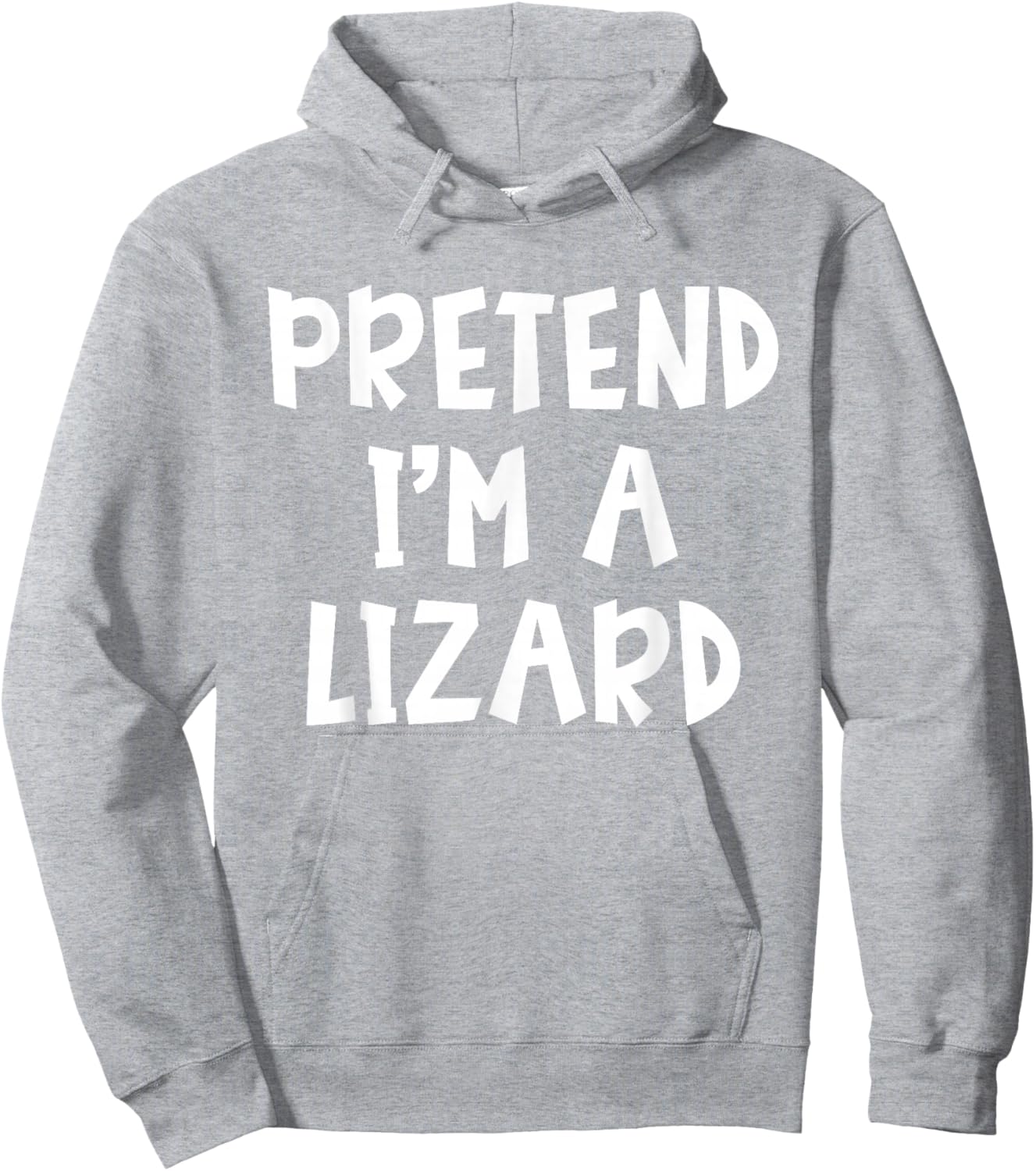 Pretend I'm A Lizard Matching Costume Lazy Easy Halloween Hoodie - Hoodie | Ash