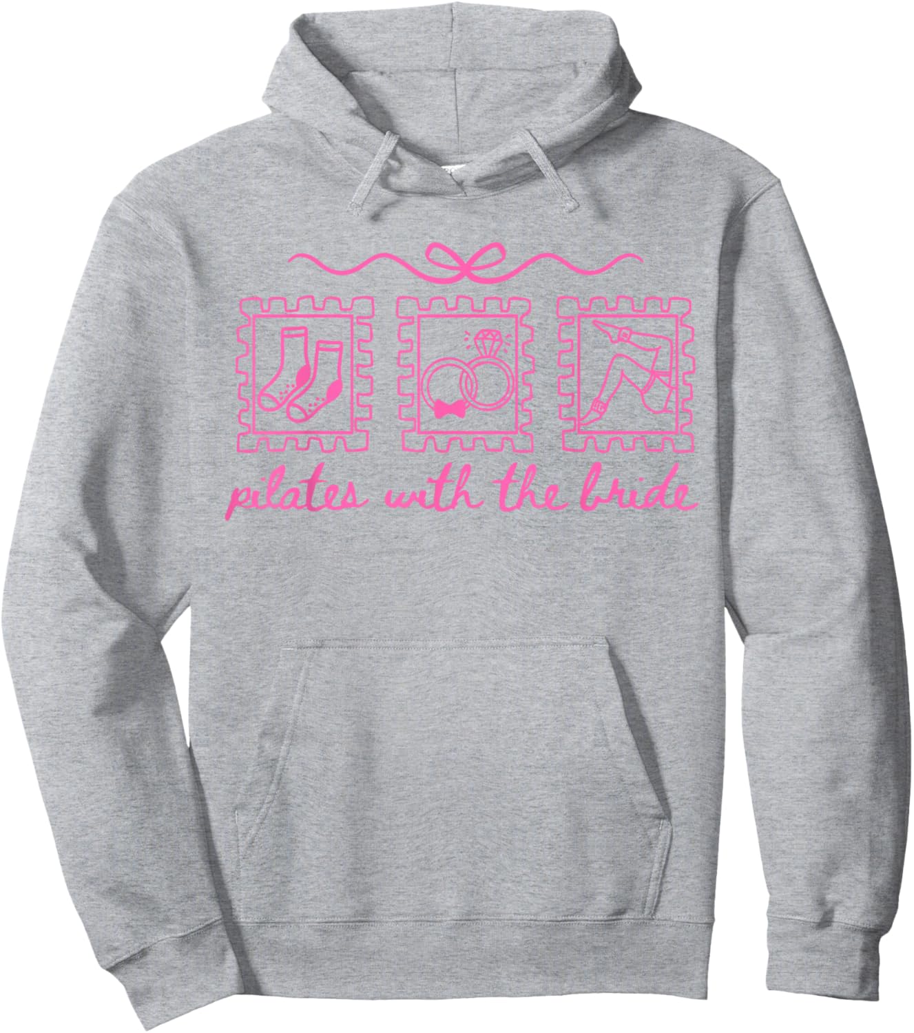 Cute Pilates Bridal Party Pilates with The Bride Hoodie - Hoodie | Ash