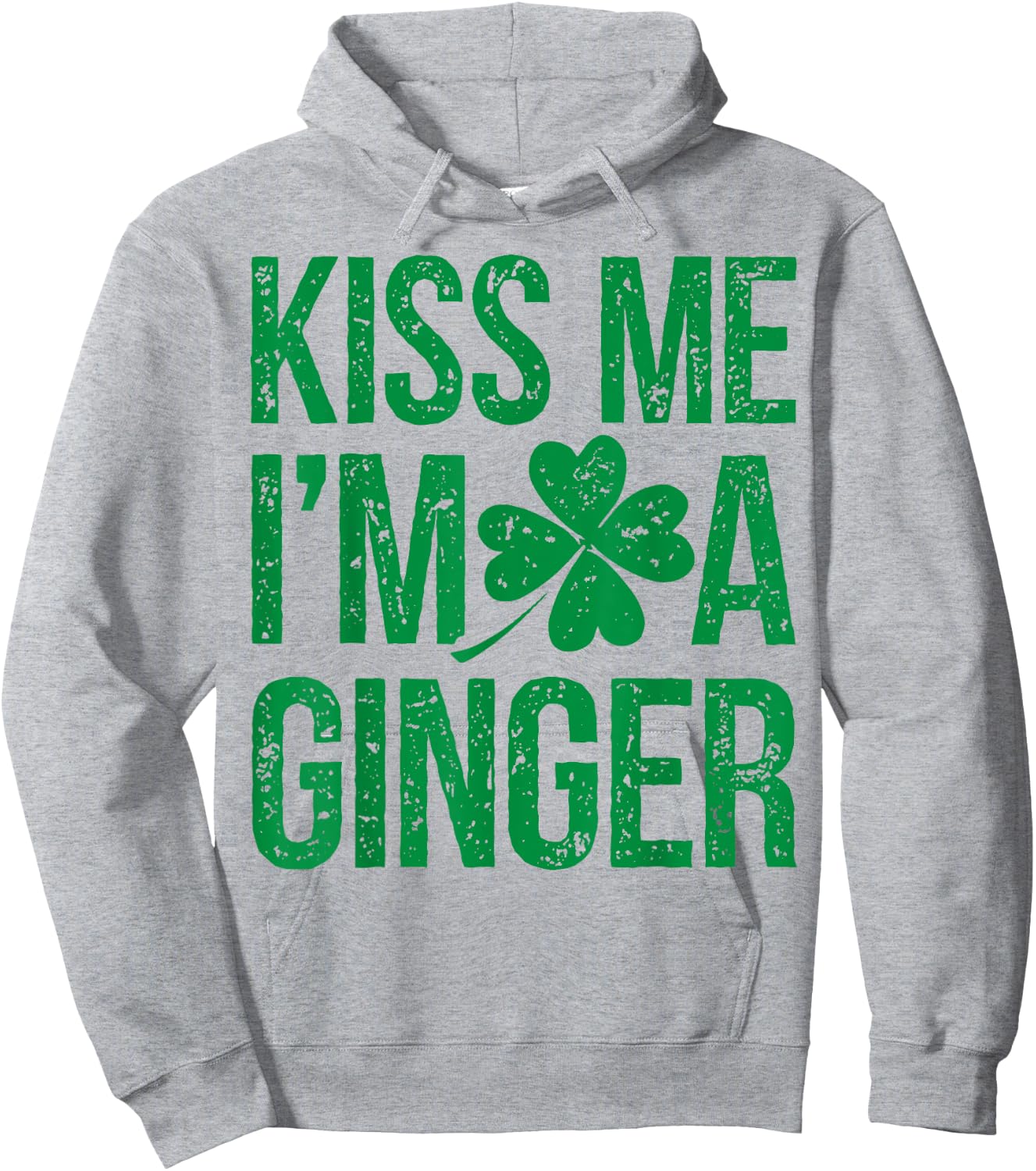 Kiss Me I'm A Ginger St Patricks Day Irish Men Women Cute Hoodie - Hoodie | Ash