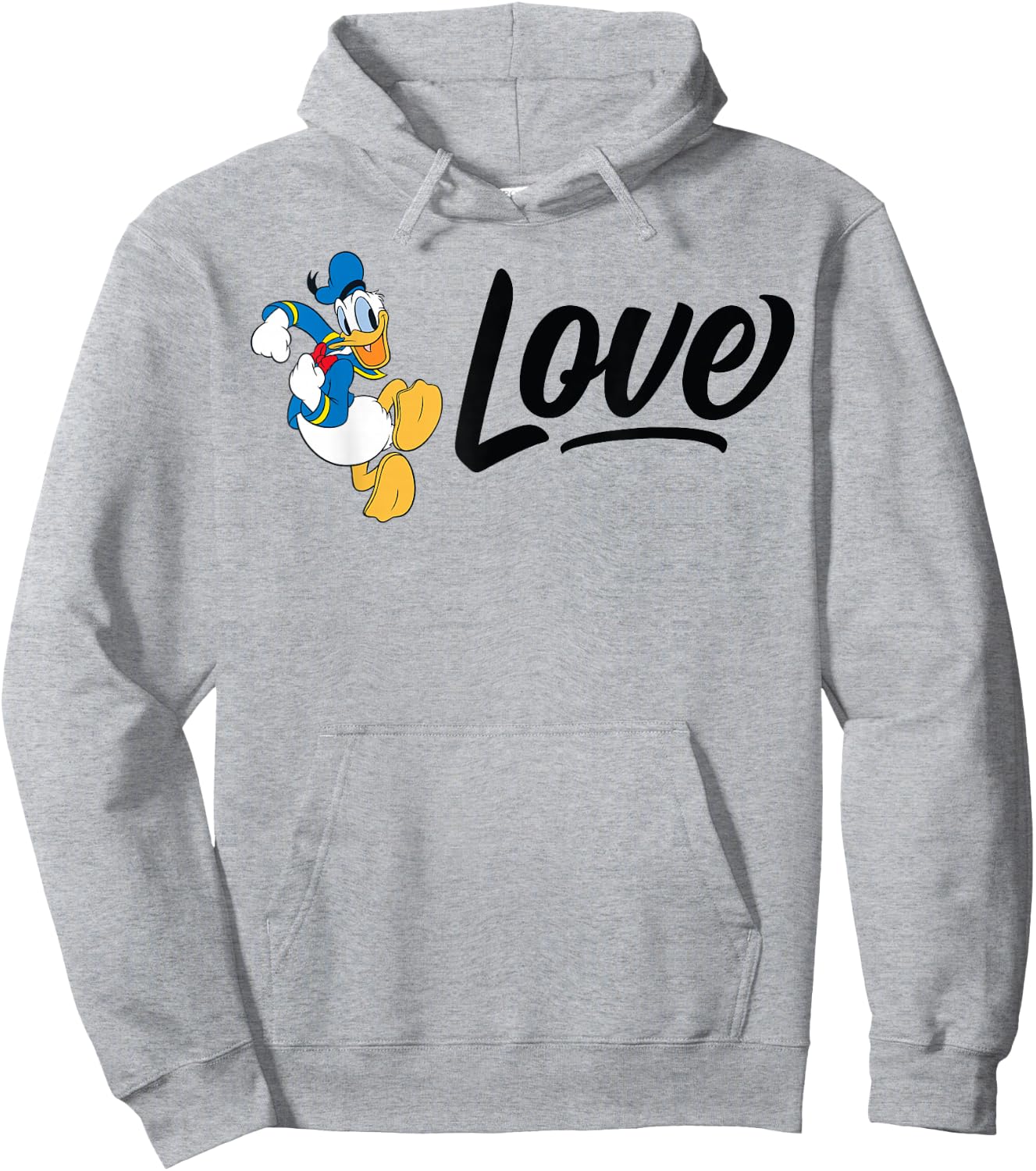 Donald Duck - Love Donald Duck Hoodie - Hoodie | Ash
