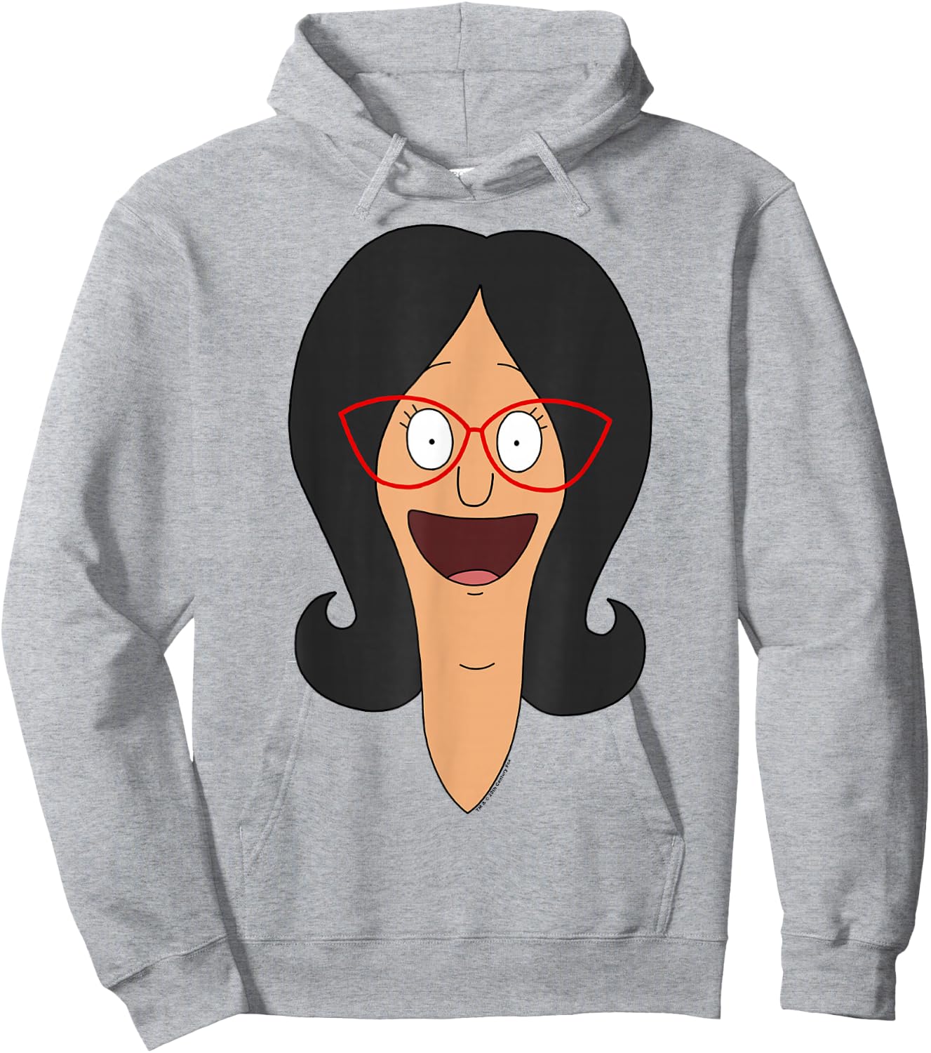 Bob's Burgers Linda Big Face Hoodie - Hoodie | Ash