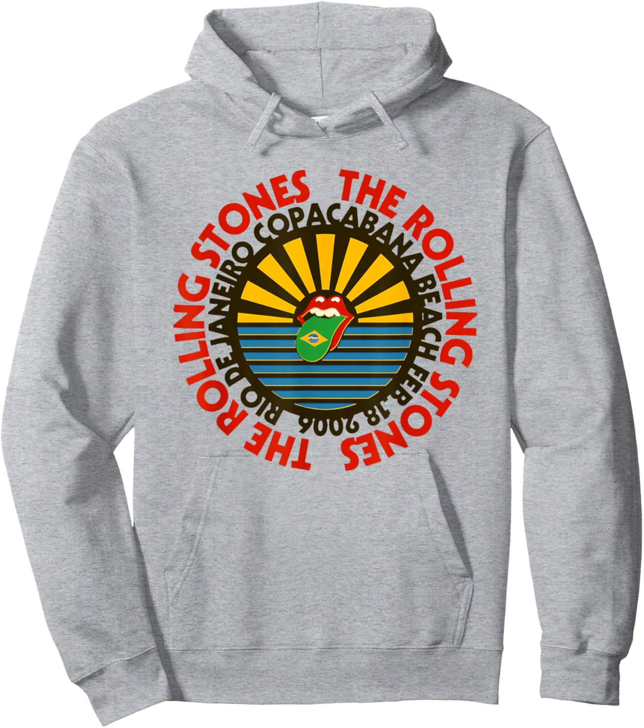 Official Rolling Stones Copacabana Beach Hoodie - Hoodie | Ash