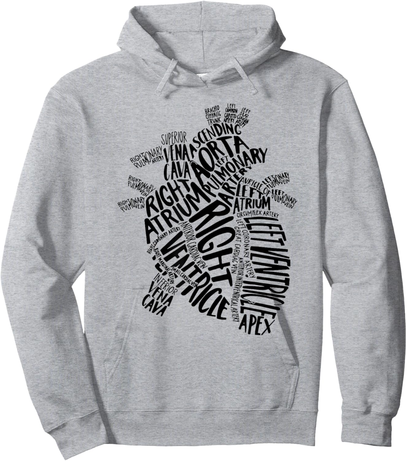CVICU Cardiac Nurse RN Anatomical Heart Nursing ICU EMT PACU Hoodie - Hoodie | Ash