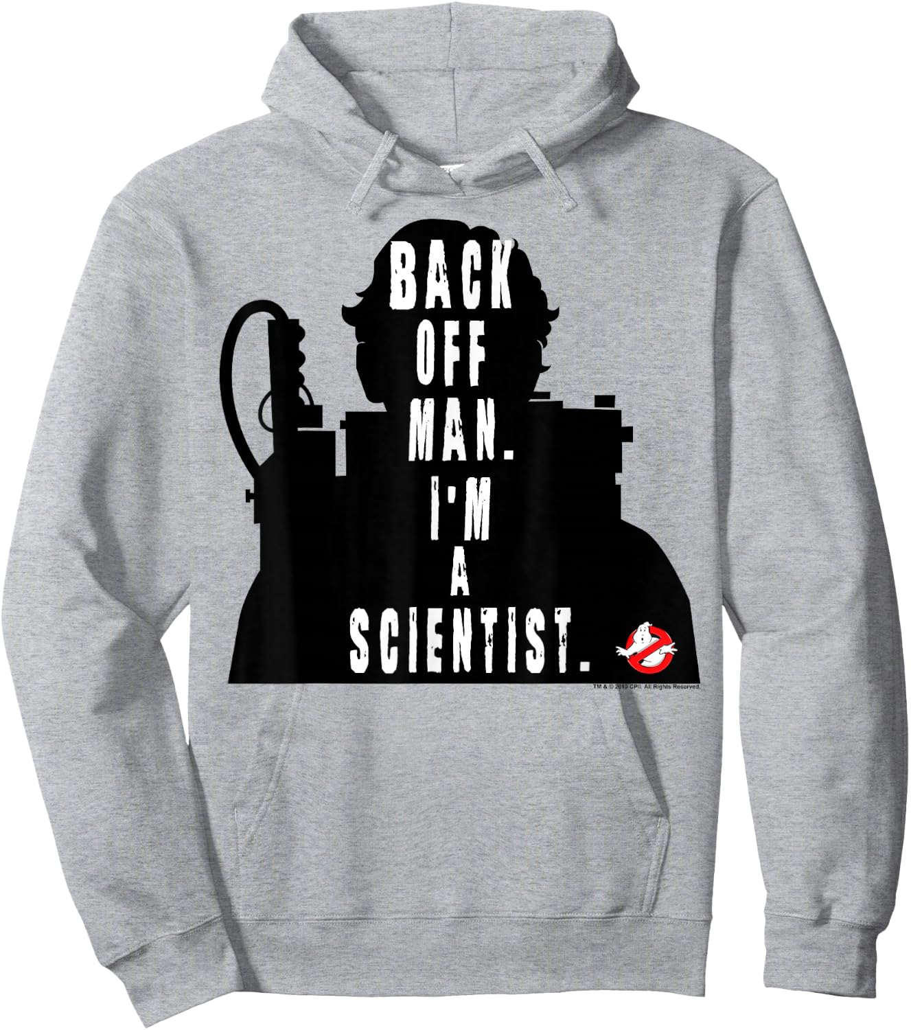 Ghostbusters I'm A Scientist Silhouette Hoodie - Hoodie | Ash