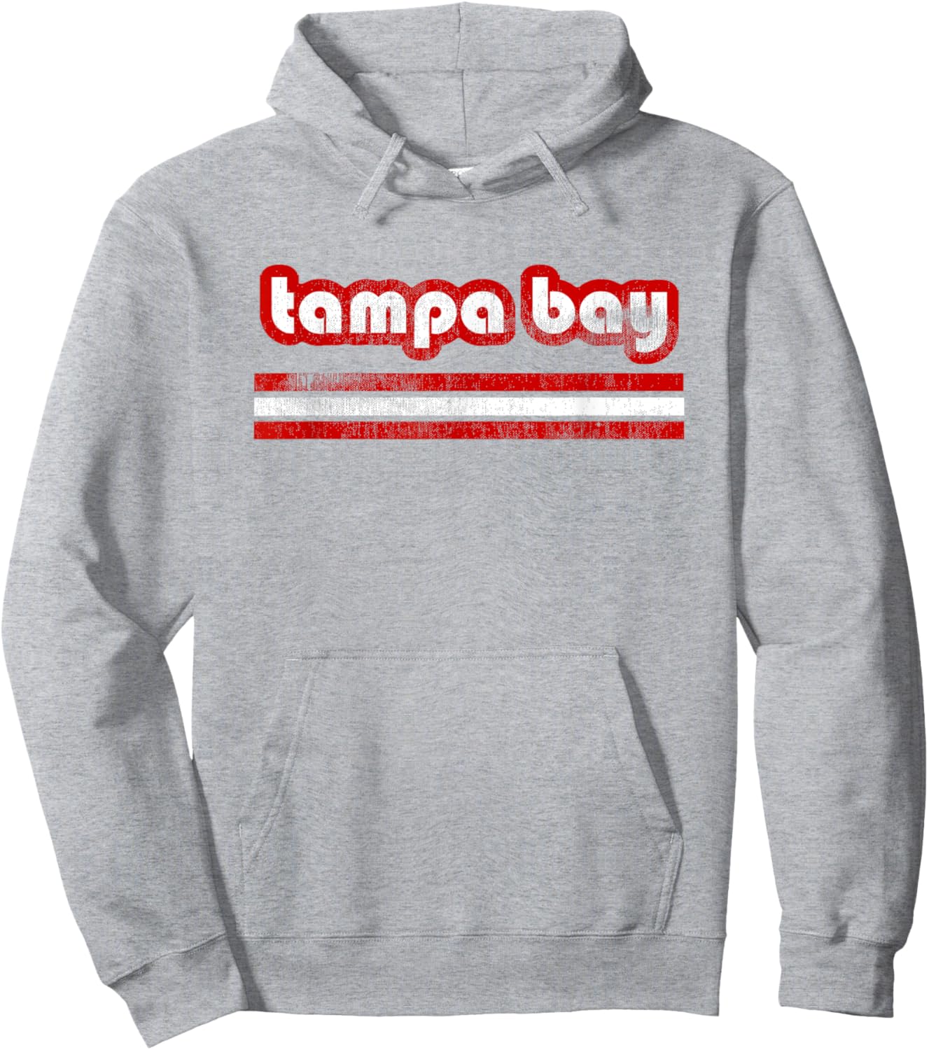 Tampa Bay Florida Retro Vintage Weathered Throwback Hoodie - Hoodie | Ash