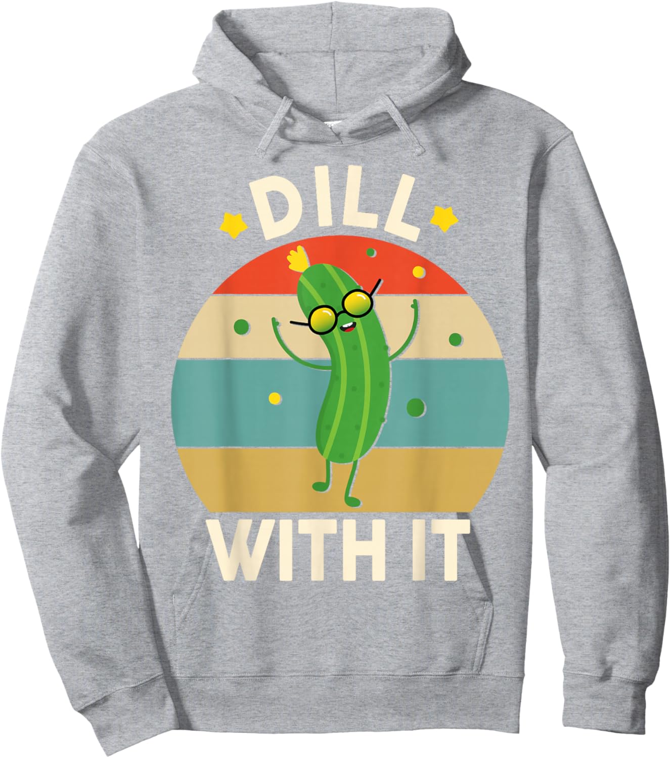 Funny Dill with It Pickle-Shirt Kids Boys Toddler Vegan Hoodie - Hoodie | Ash