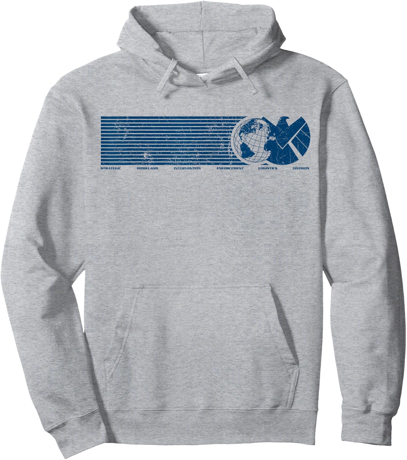 Marvel Agents of S.H.I.E.L.D. Eagle Globe Logo Hoodie - Hoodie | Ash