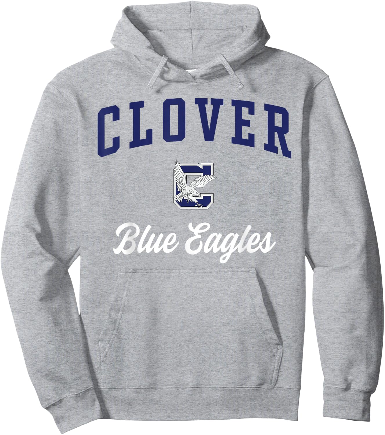 Clover High School Blue Eagles Hoodie - Hoodie | Ash