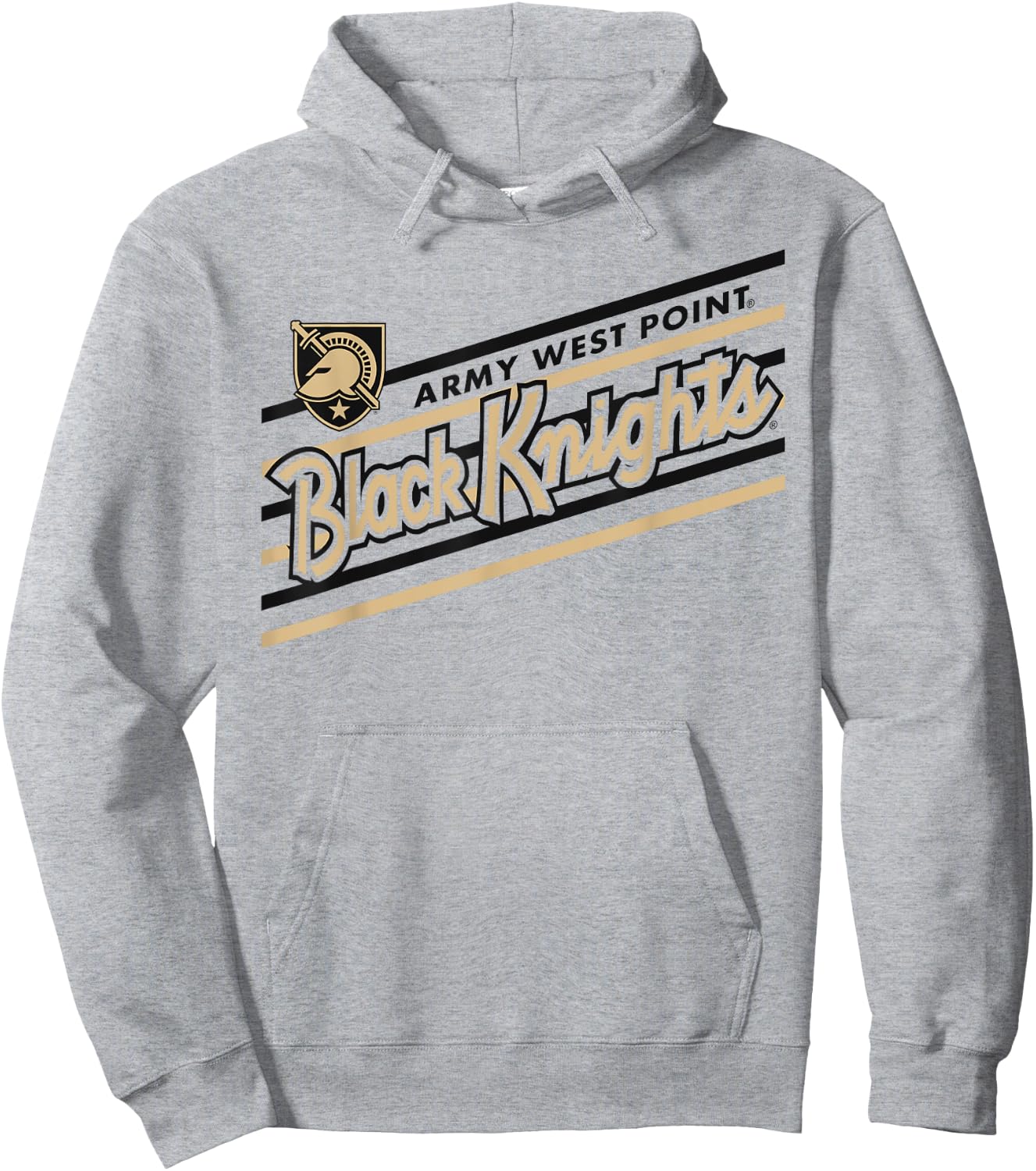Army Black Knights Retro Performer White Officially Licensed Hoodie - Hoodie | Ash