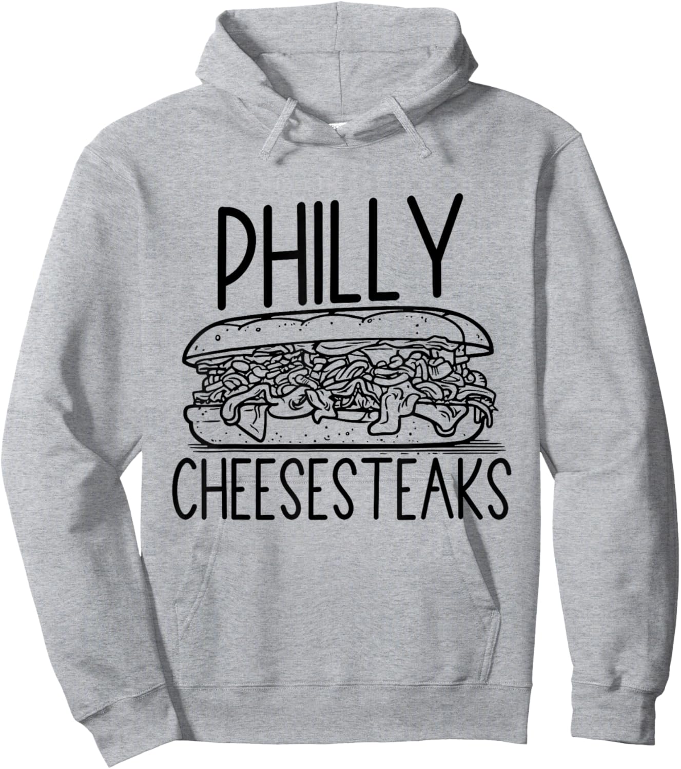 Vintage Cheesesteak Lover Gifts for Philadelphia Apparel Hoodie - Hoodie | Ash