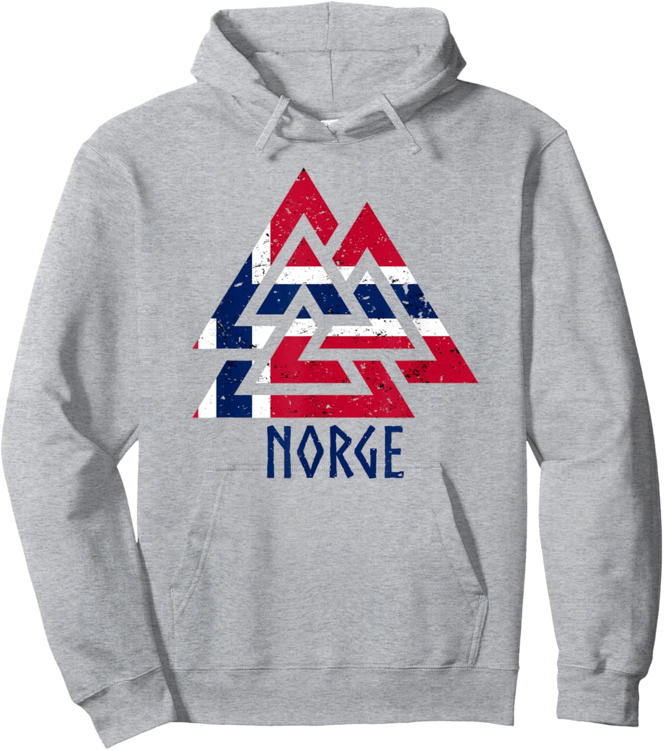 Norwegian Norway Viking nordic norge norway norwegian flag Hoodie - Hoodie | Ash