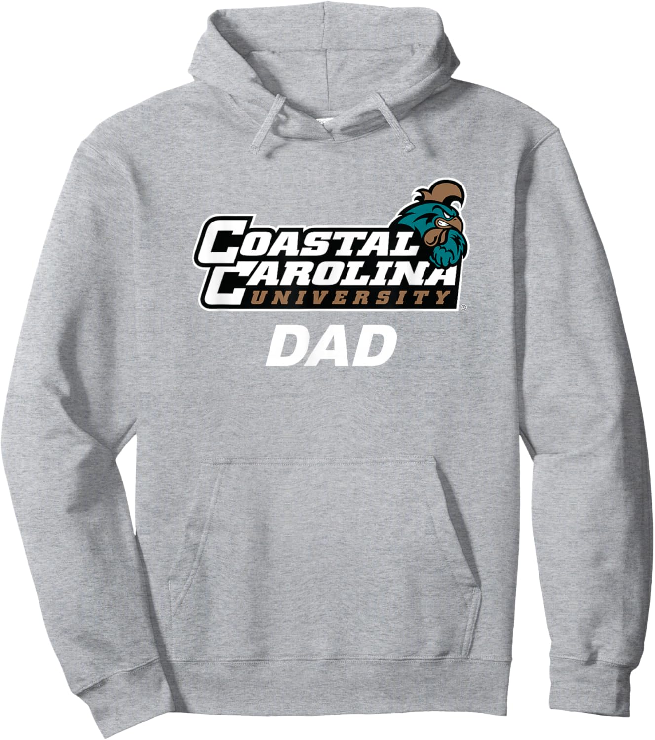 Coastal Carolina University CCU Dad Hoodie - Hoodie | Ash