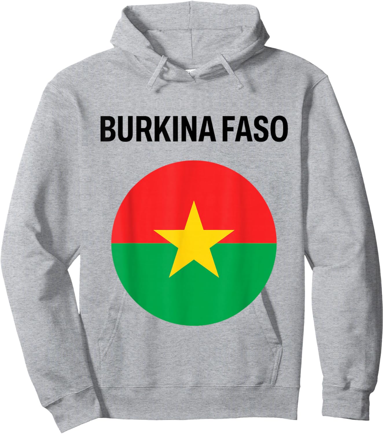 Burkina Faso Flag Modern Hoodie - Hoodie | Ash