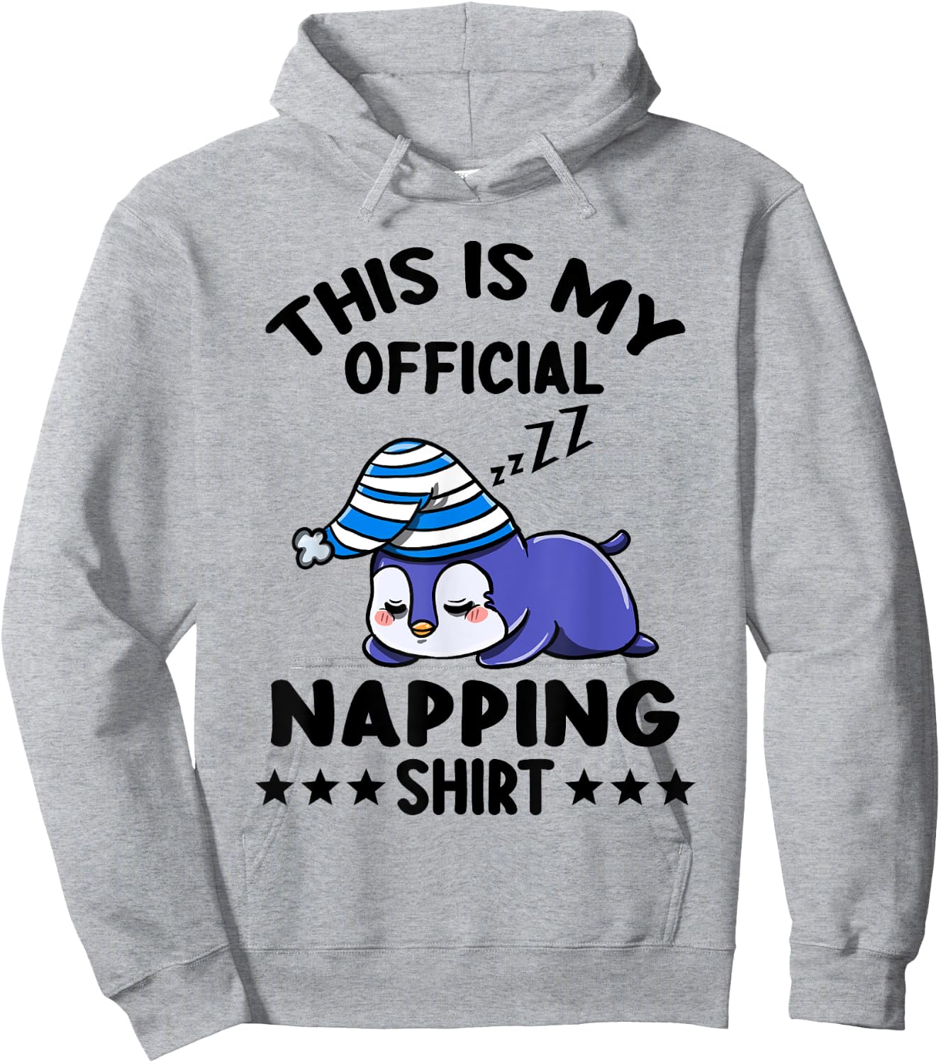 This Is My Official Napping Shirt Penguin Lover Gift Hoodie - Hoodie | Ash