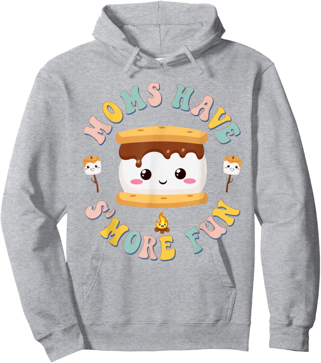 Camping Kawaii Smores Moms Have S'more Fun Mothers Camping Hoodie - Hoodie | Ash