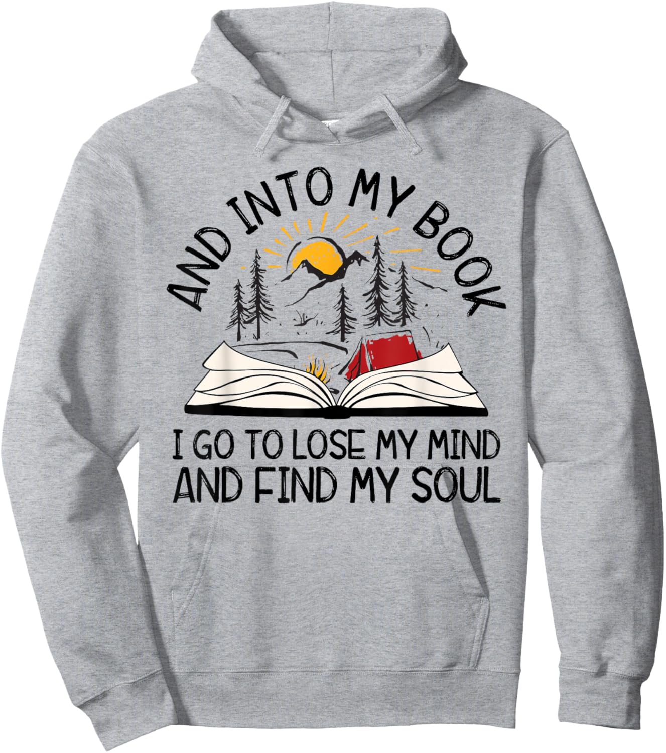 AYzV Into My Book I Go To Lose My Mind Find My Soul Booker Hoodie - Hoodie | Ash