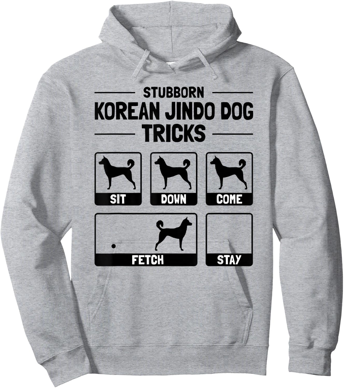 Hilarious Korean Jindo Dog Owner Meme Dog Training Hoodie - Hoodie | Ash