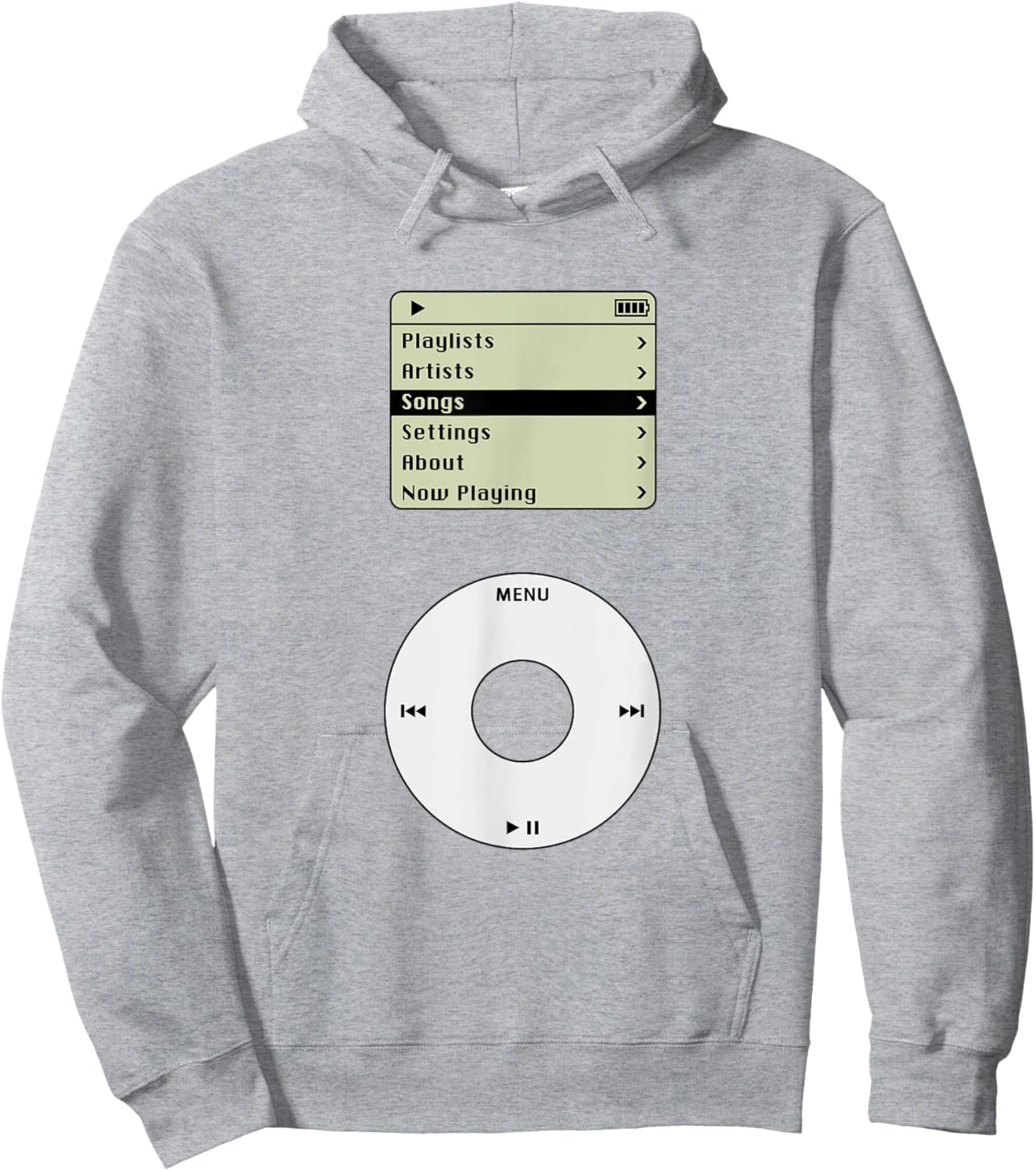 Retro MP3 Player Pod Music Tech Costume Hoodie - Hoodie | Ash