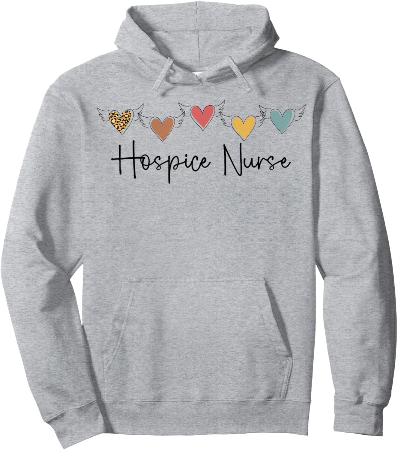 Hospice Nurse Hearts Palliative Nurse Hospice Nursing Hoodie - Hoodie | Ash