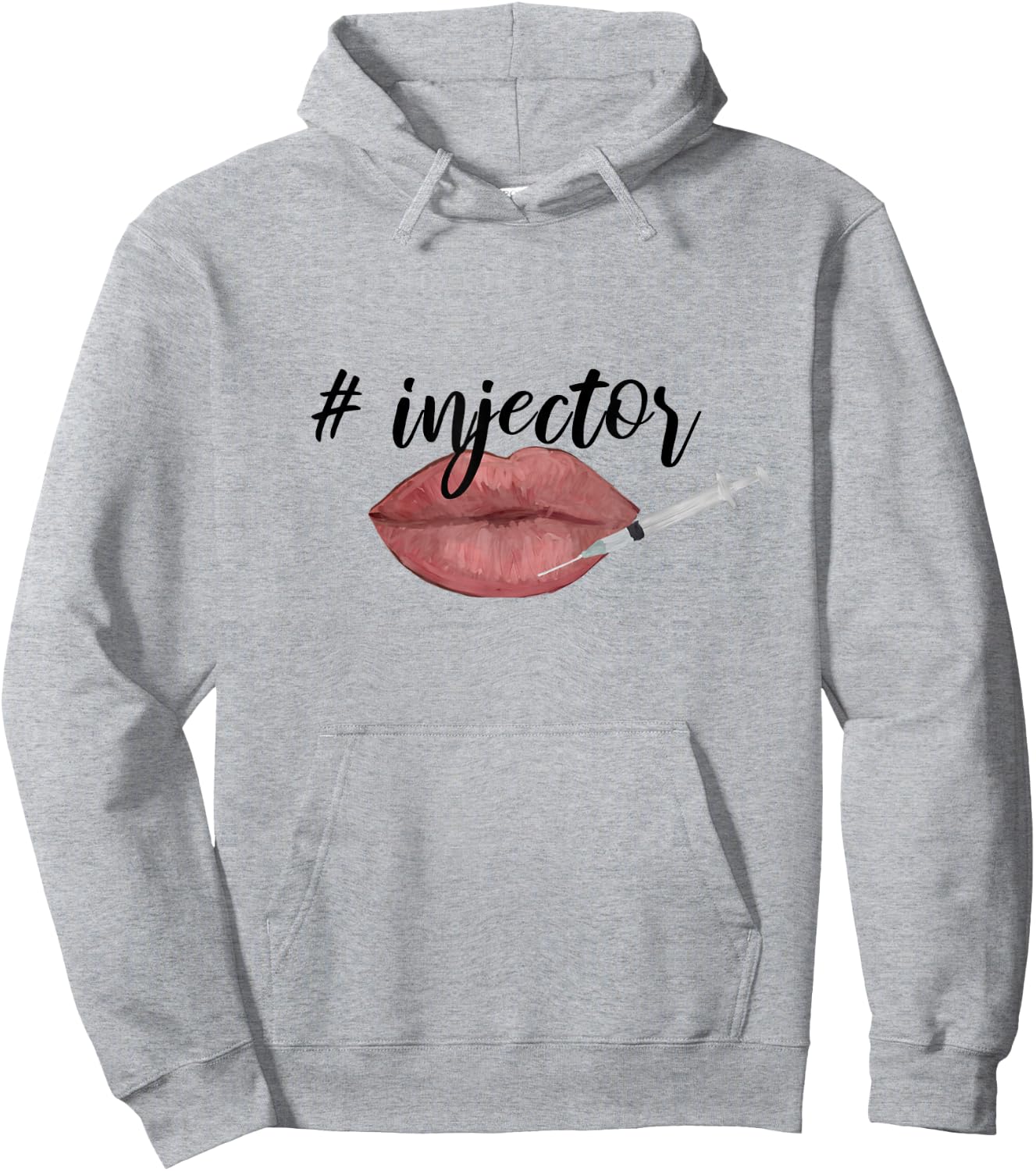 Nurse injector lip filler injections cosmetics Hoodie - Hoodie | Ash