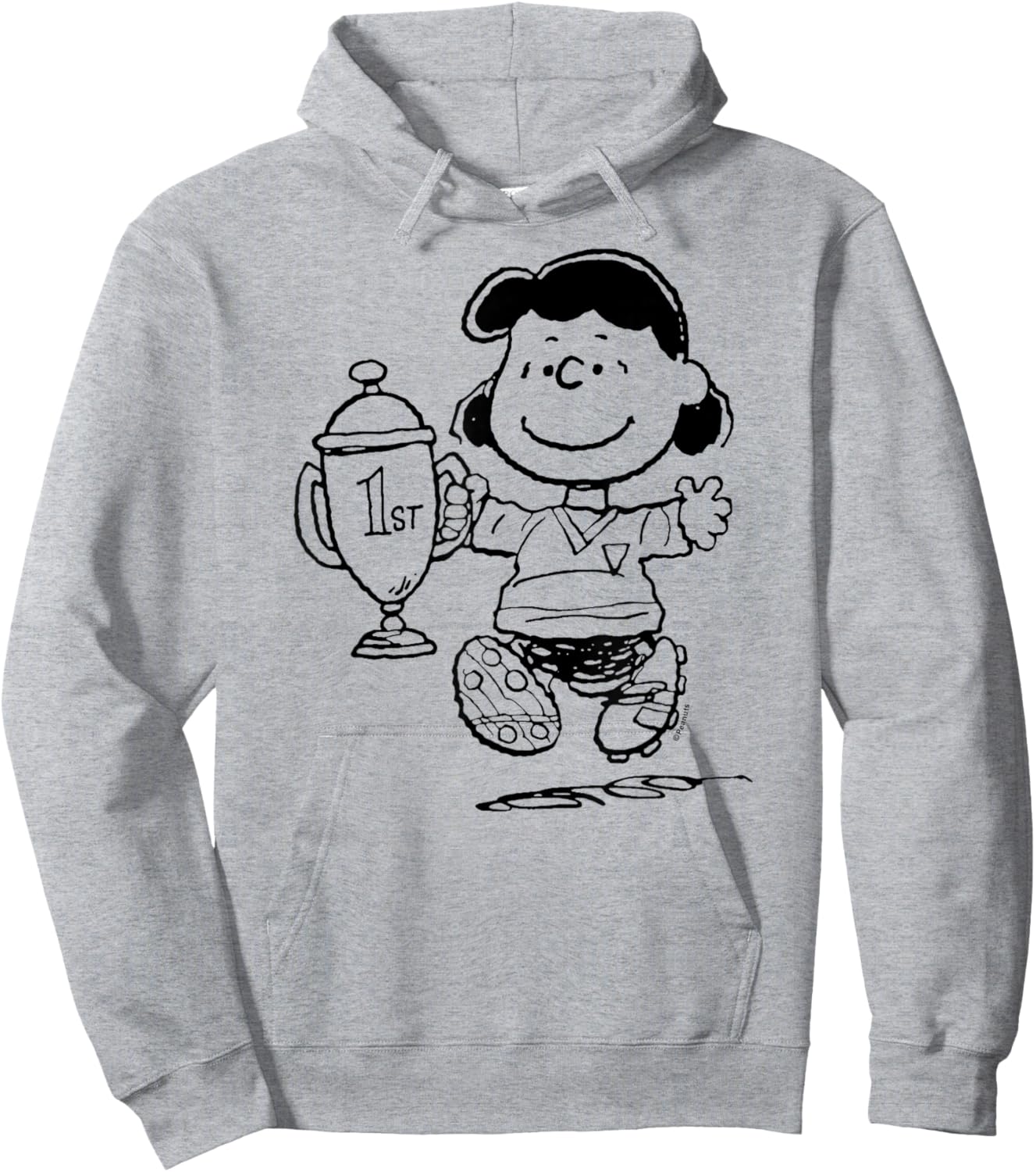 Peanuts - Lucy First Place Hoodie - Hoodie | Ash