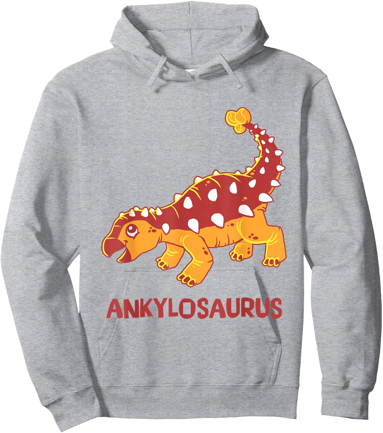 Ankylosaurus Dinosaur | Cute Jurassic Dino Hoodie - Hoodie | Ash