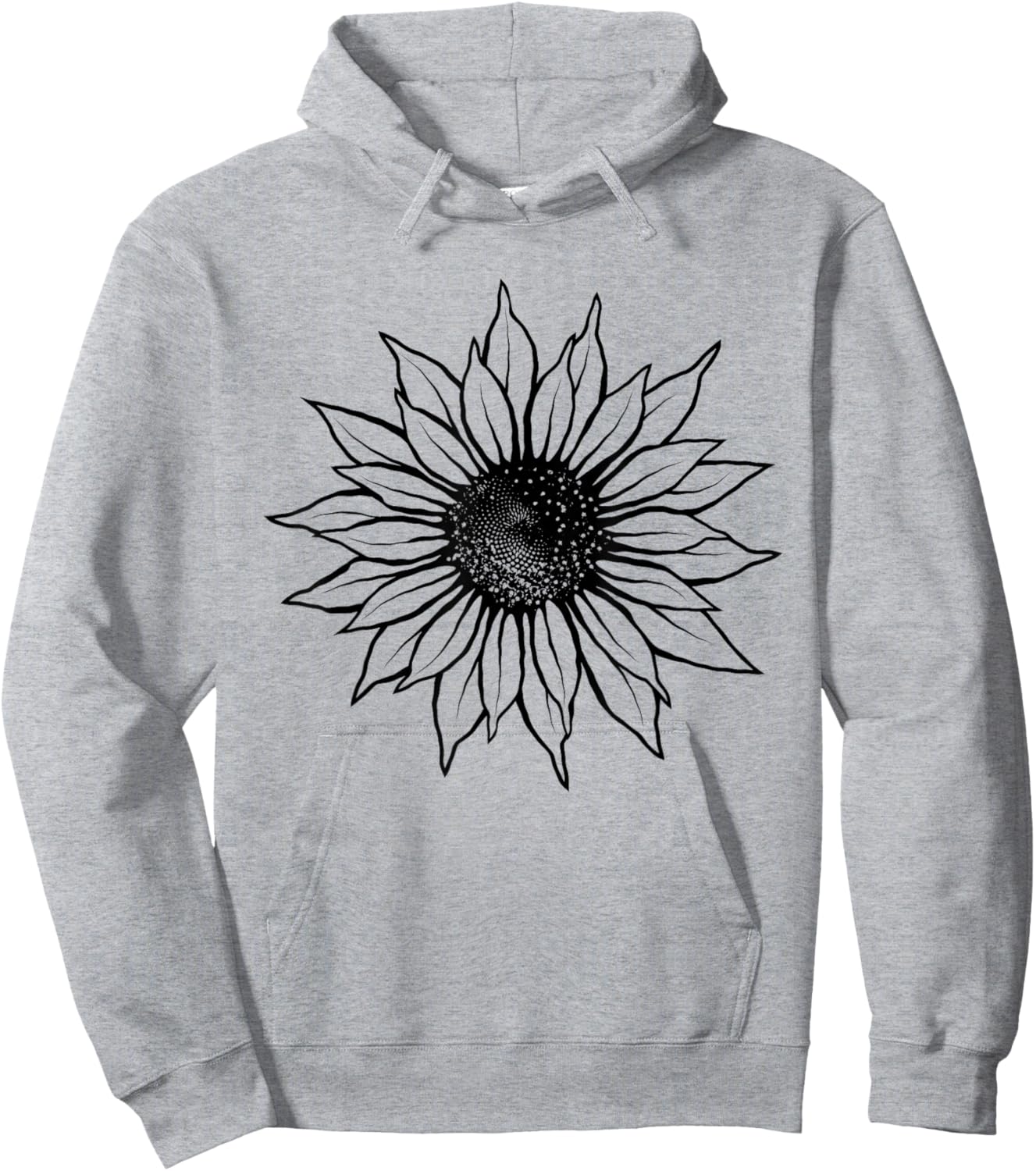 Sunflower Shirt Women Men Cute Floral Graphic Casual Summer Hoodie - Hoodie | Ash