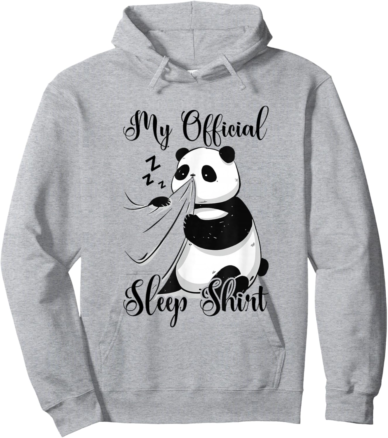 My Official Sleep Shirt Panda Bear Pyjamas Nightshirt Panda Hoodie - Hoodie | Ash