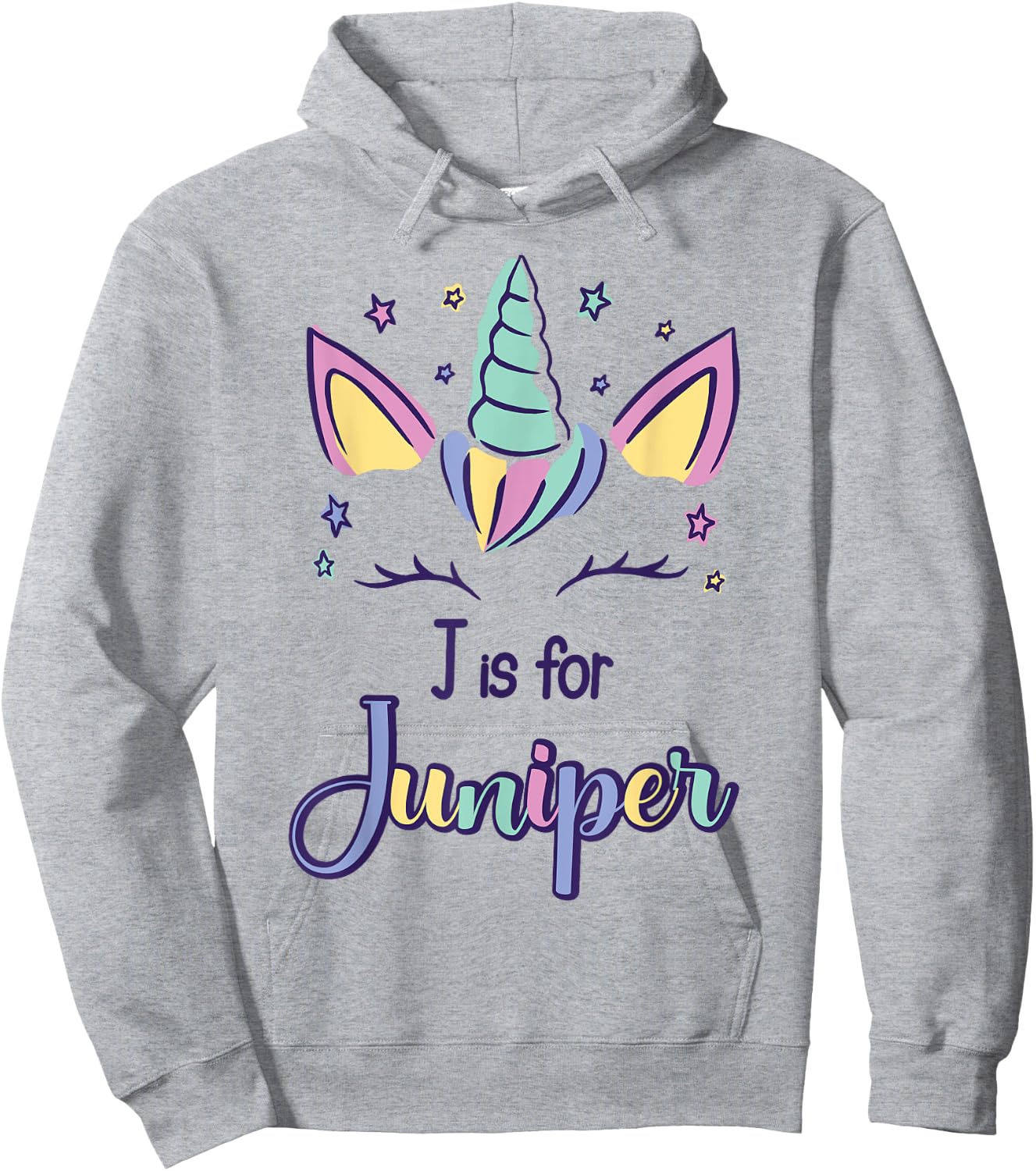 First Name Juniper Personalized J Is For Juniper Hoodie - Hoodie | Ash