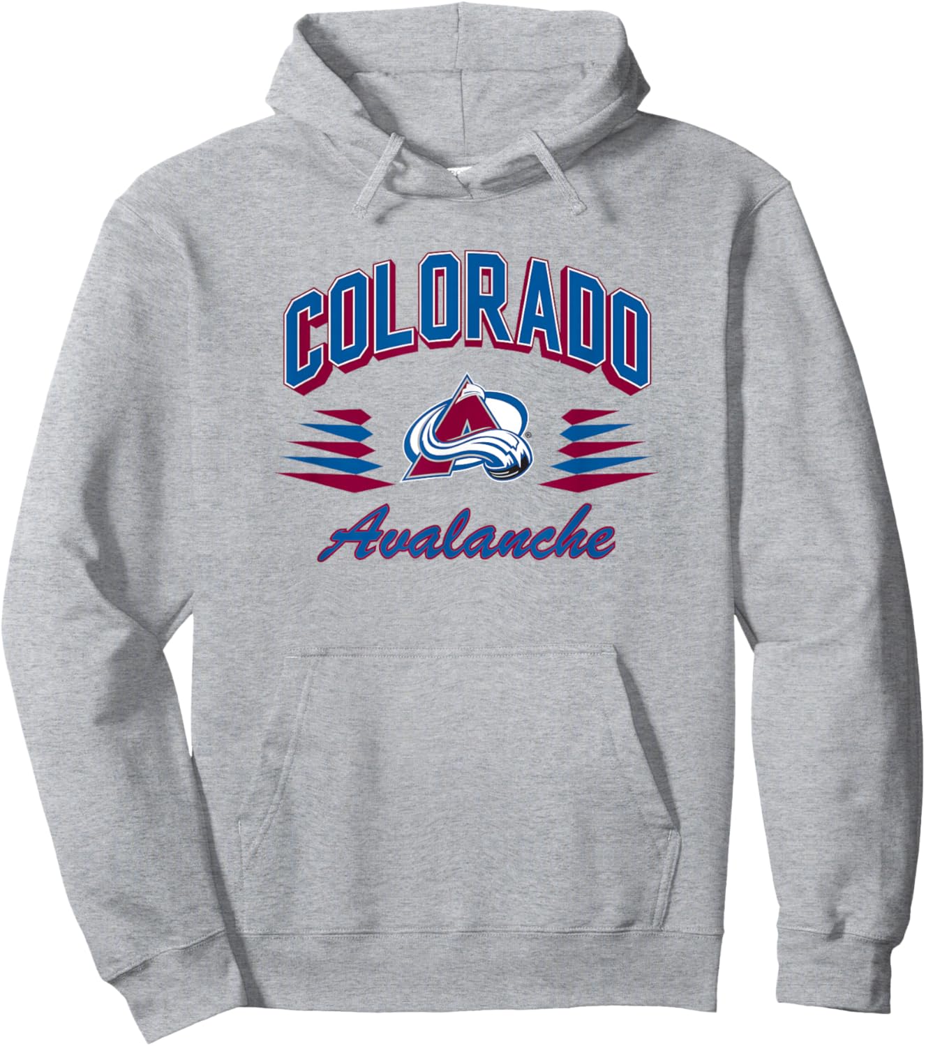 Colorado Avalanche Retro Diamond Gray Officially Licensed Hoodie - Hoodie | Ash