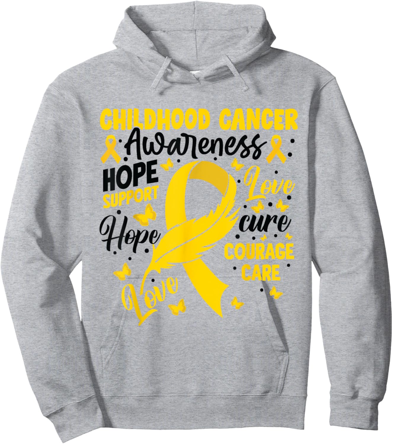 Elephant Childhood Cancer Awareness month In September 2024 Hoodie - Hoodie | Ash