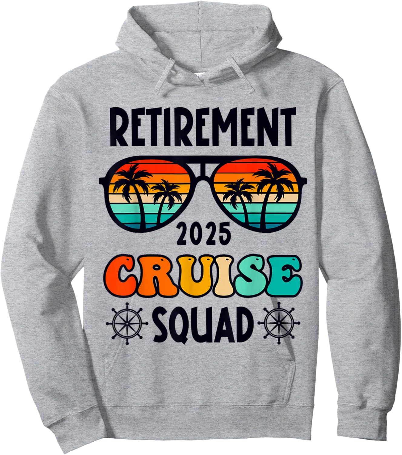 Retirement Cruise Trip 2025 Retired Vacation Matching Family Hoodie - Hoodie | Ash