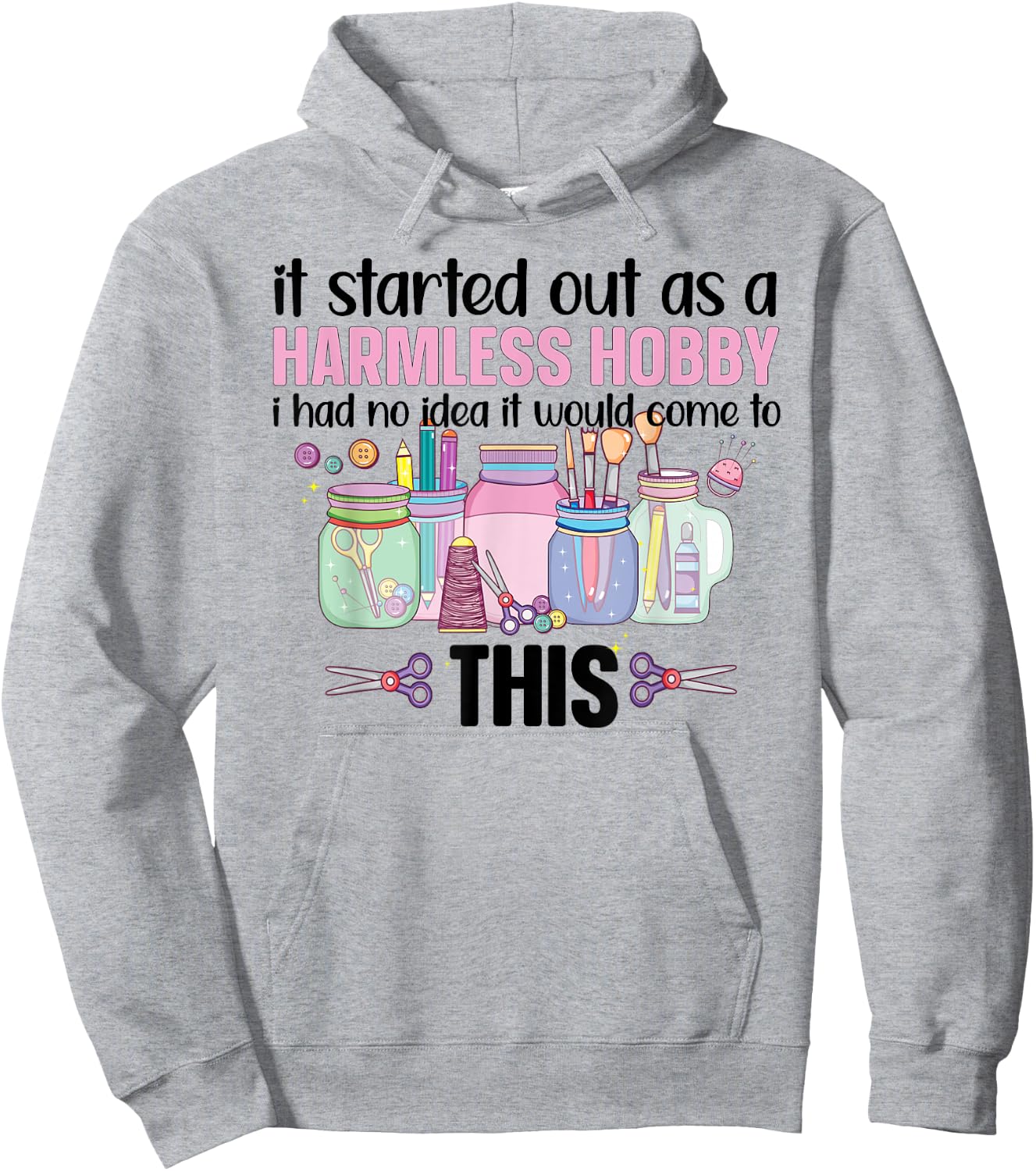 Funny Crafting Crafter Craft Hoodie - Hoodie | Ash