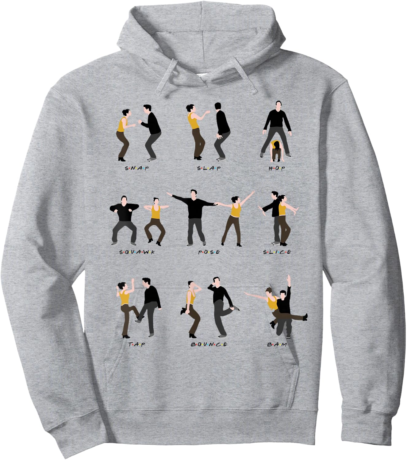 The routine with friends Hoodie - Hoodie | Ash