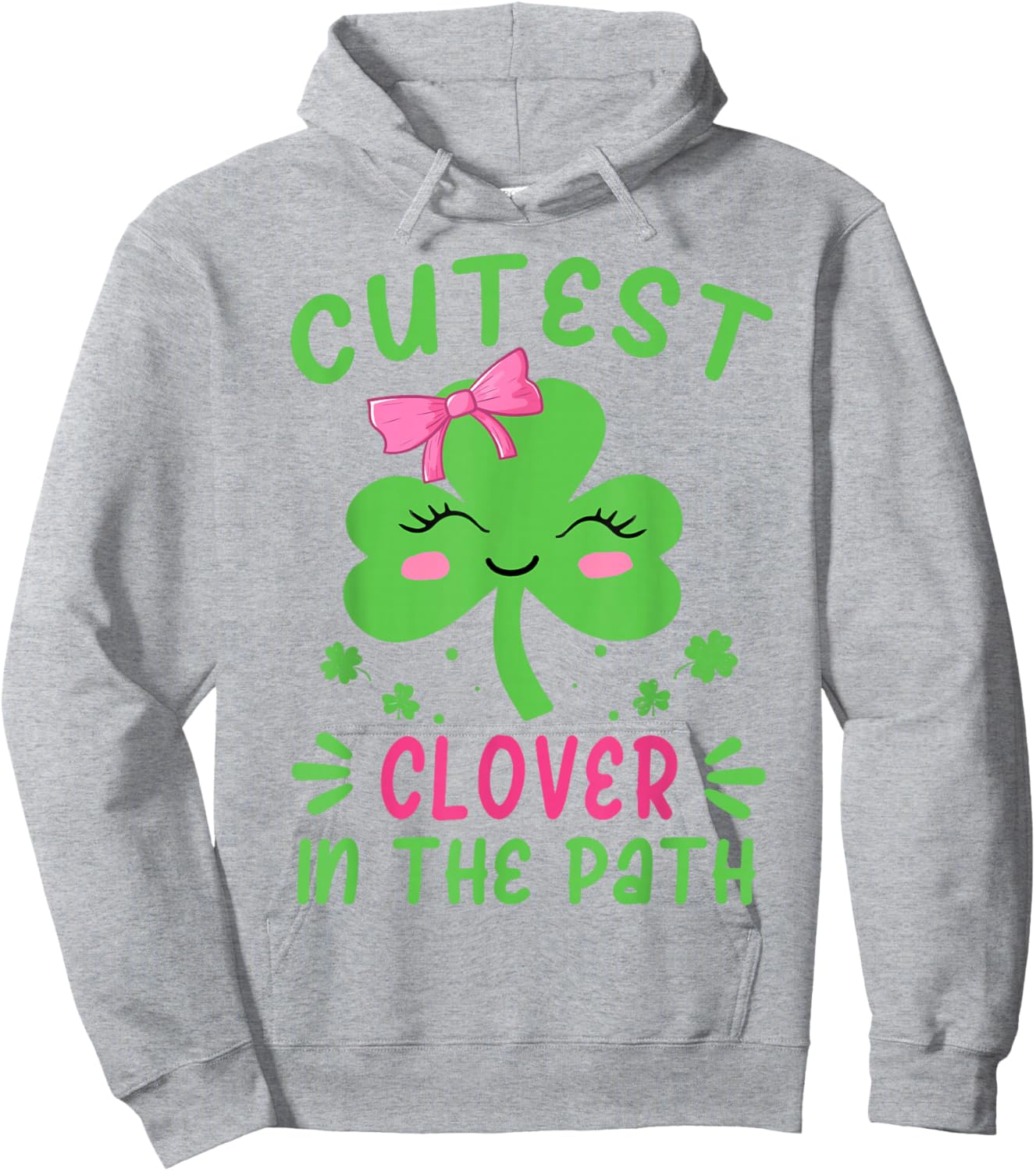 St Patrick Day Cutest Clover In The Patch Irish Girl Toddler Hoodie - Hoodie | Ash