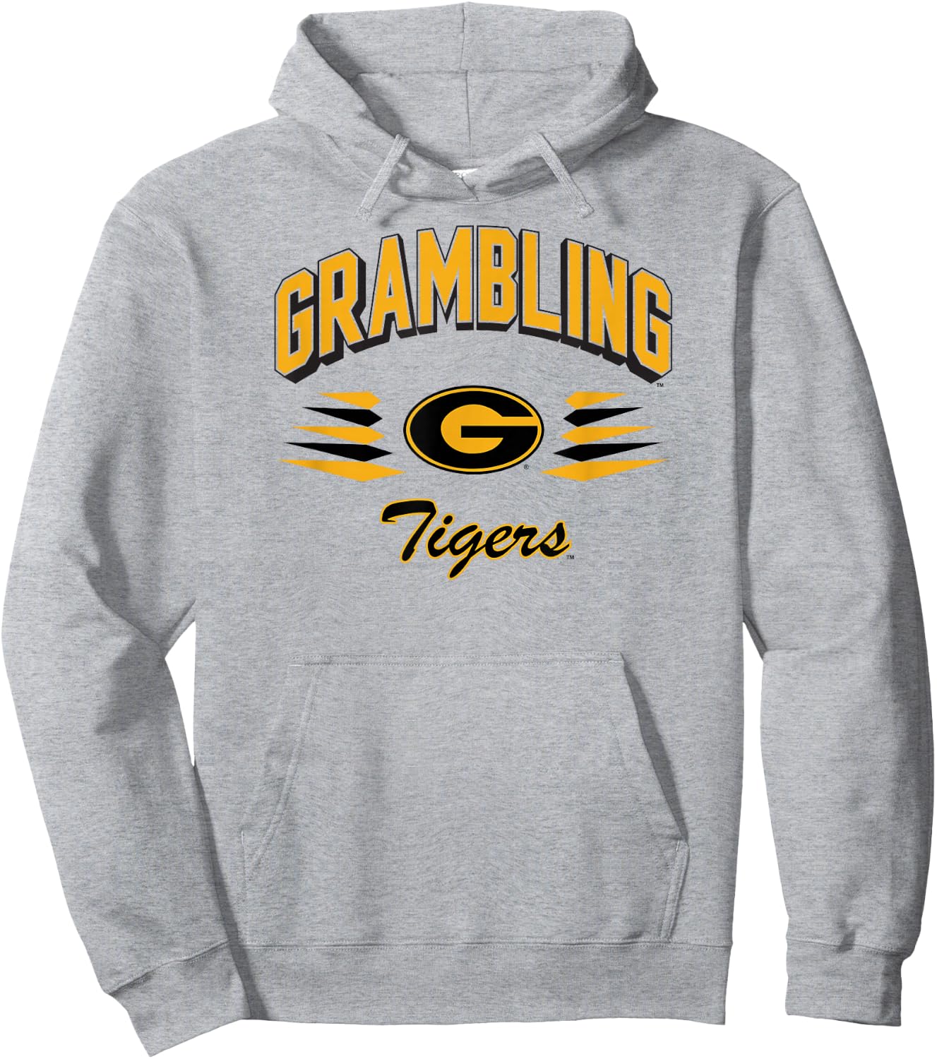 Grambling Tigers Retro Diamond White Officially Licensed Hoodie - Hoodie | Ash