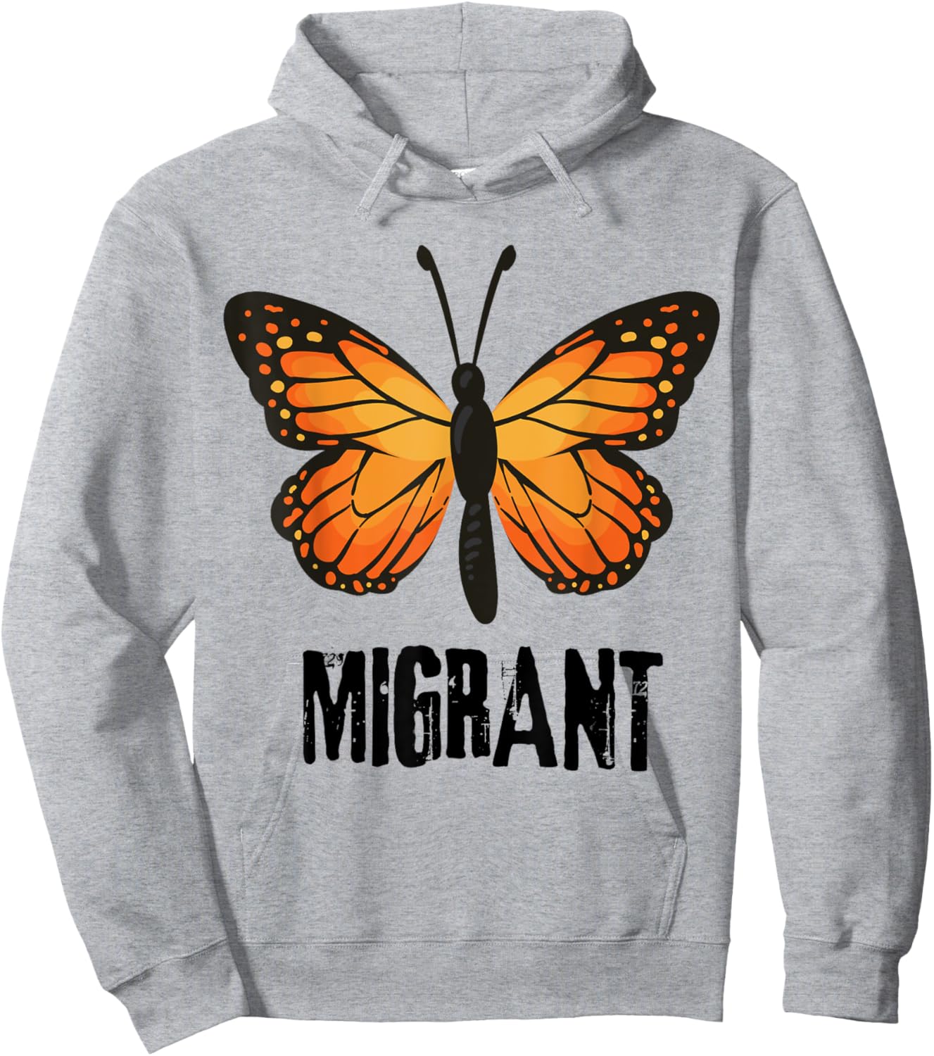Migrant Monarchs Cute Entomology Butterflies Lover Hoodie - Hoodie | Ash