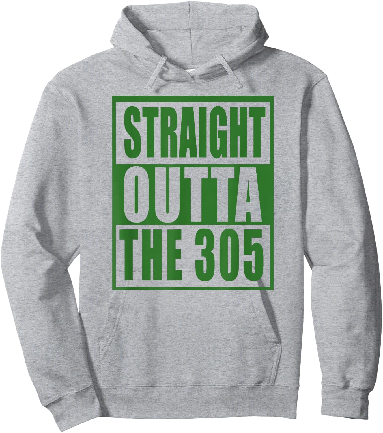 305 Miami Straight Outta The 305 Funny South Florida Fan Hoodie - Hoodie | Ash
