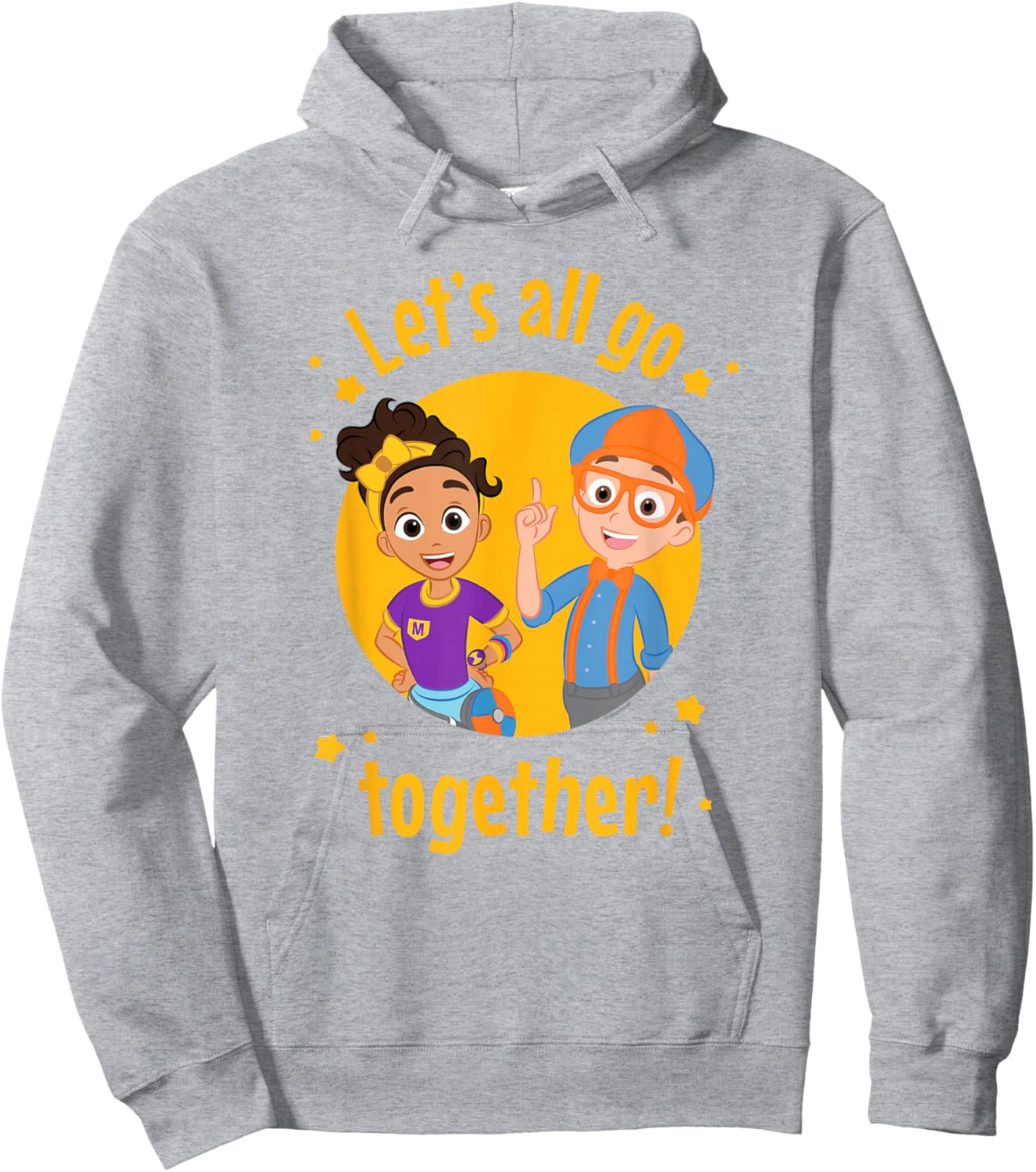 Blippi Let's All Go Together Hoodie - Hoodie | Ash