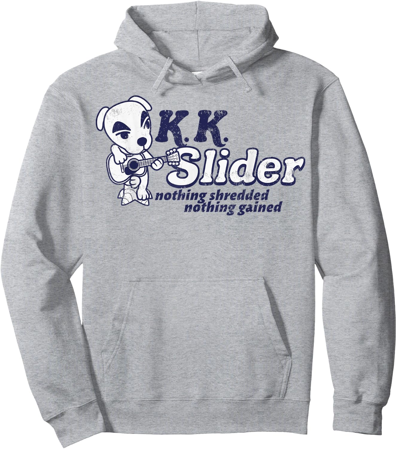 Animal Crossing K.K. Slider Nothing Shredded Nothing Gained Hoodie - Hoodie | Ash