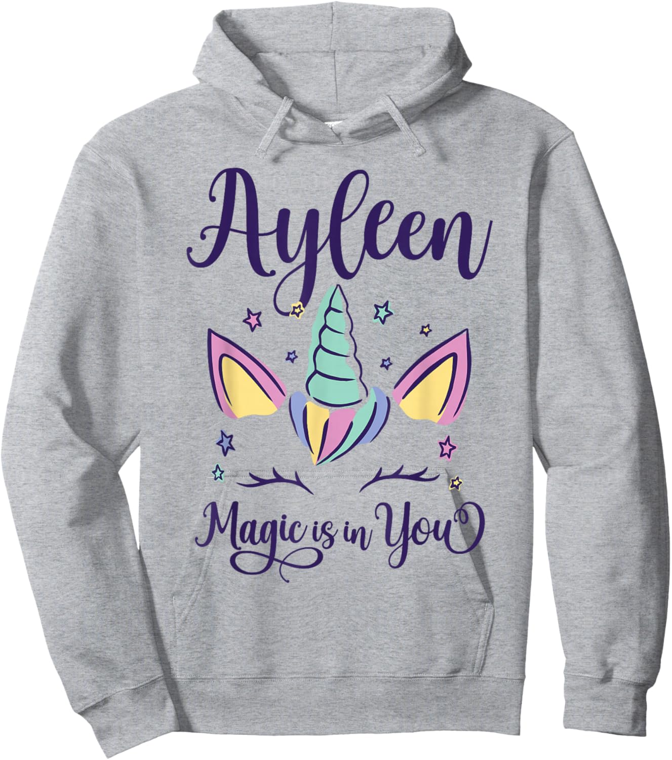 First Name Ayleen Personalized I Love Ayleen Hoodie - Hoodie | Ash