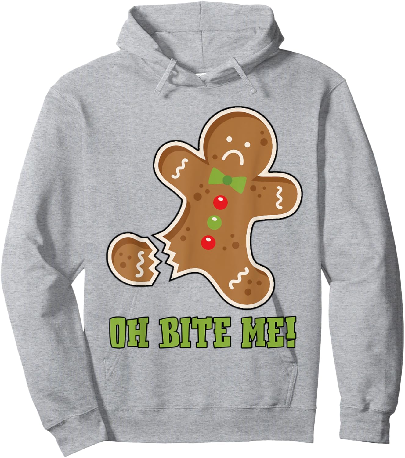 Oh Bite Me Gingerbread Cookies Christmas Hoodie - Hoodie | Ash