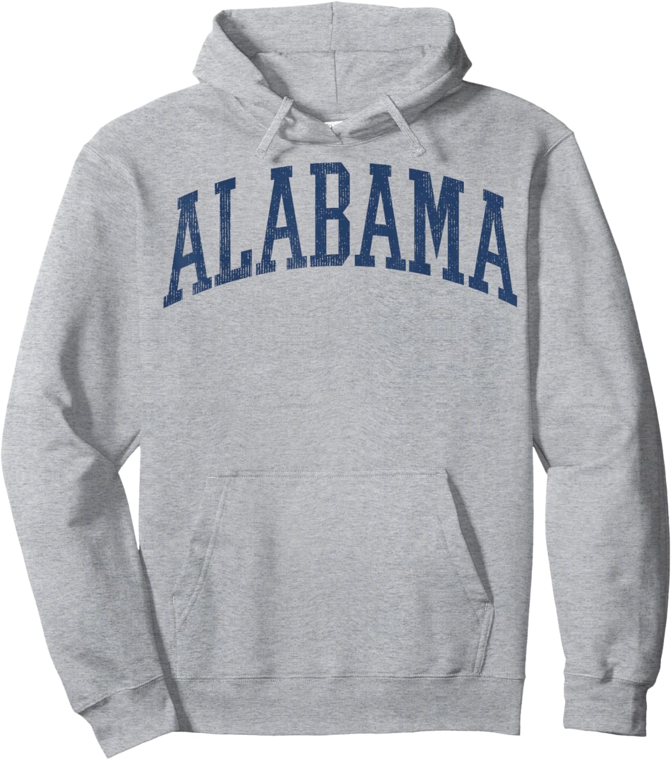 Alabama White AL State Graphic Vintage Sports Lover Hoodie - Hoodie | Ash