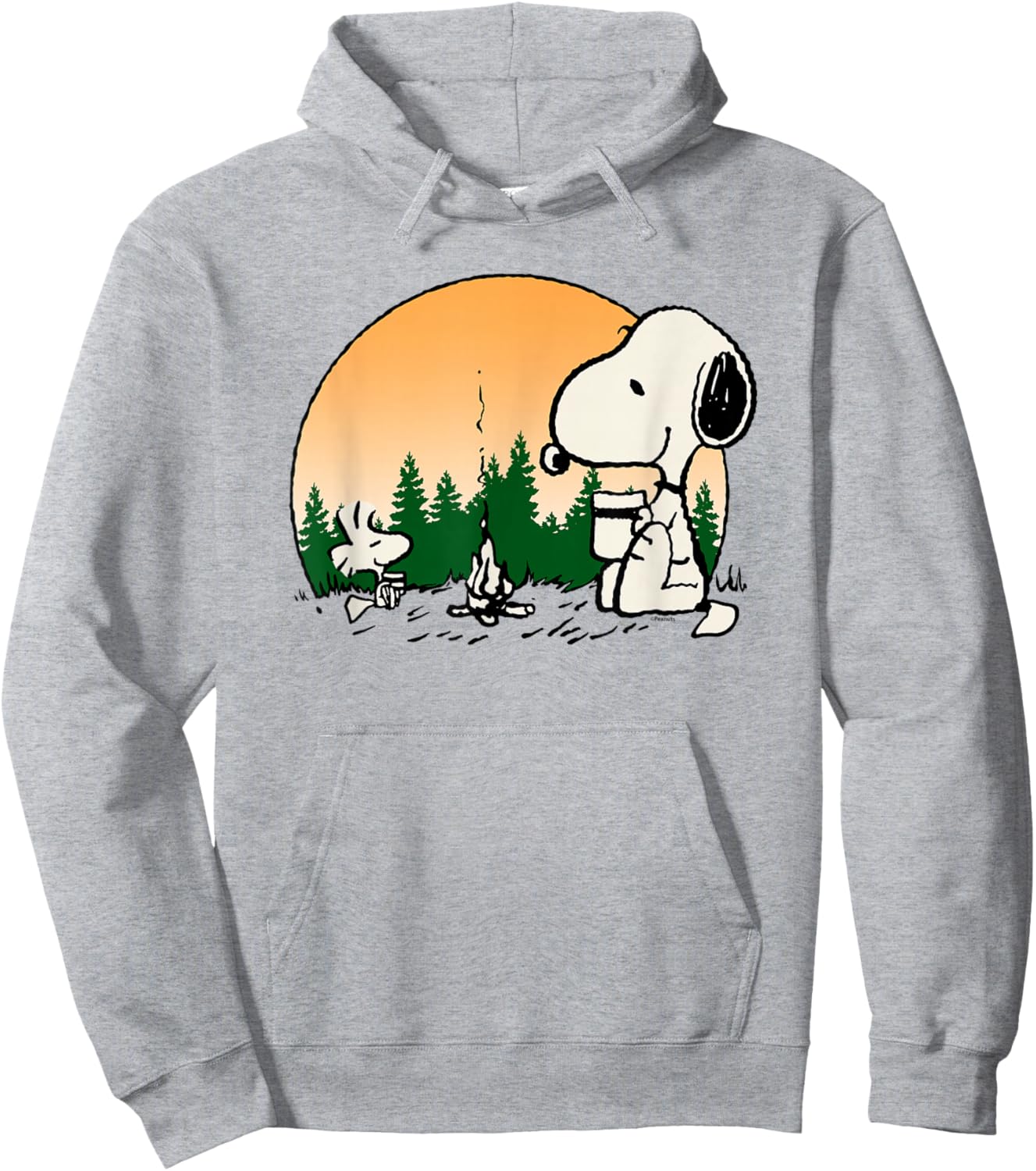 Peanuts Campfire Mugs Hoodie - Hoodie | Ash